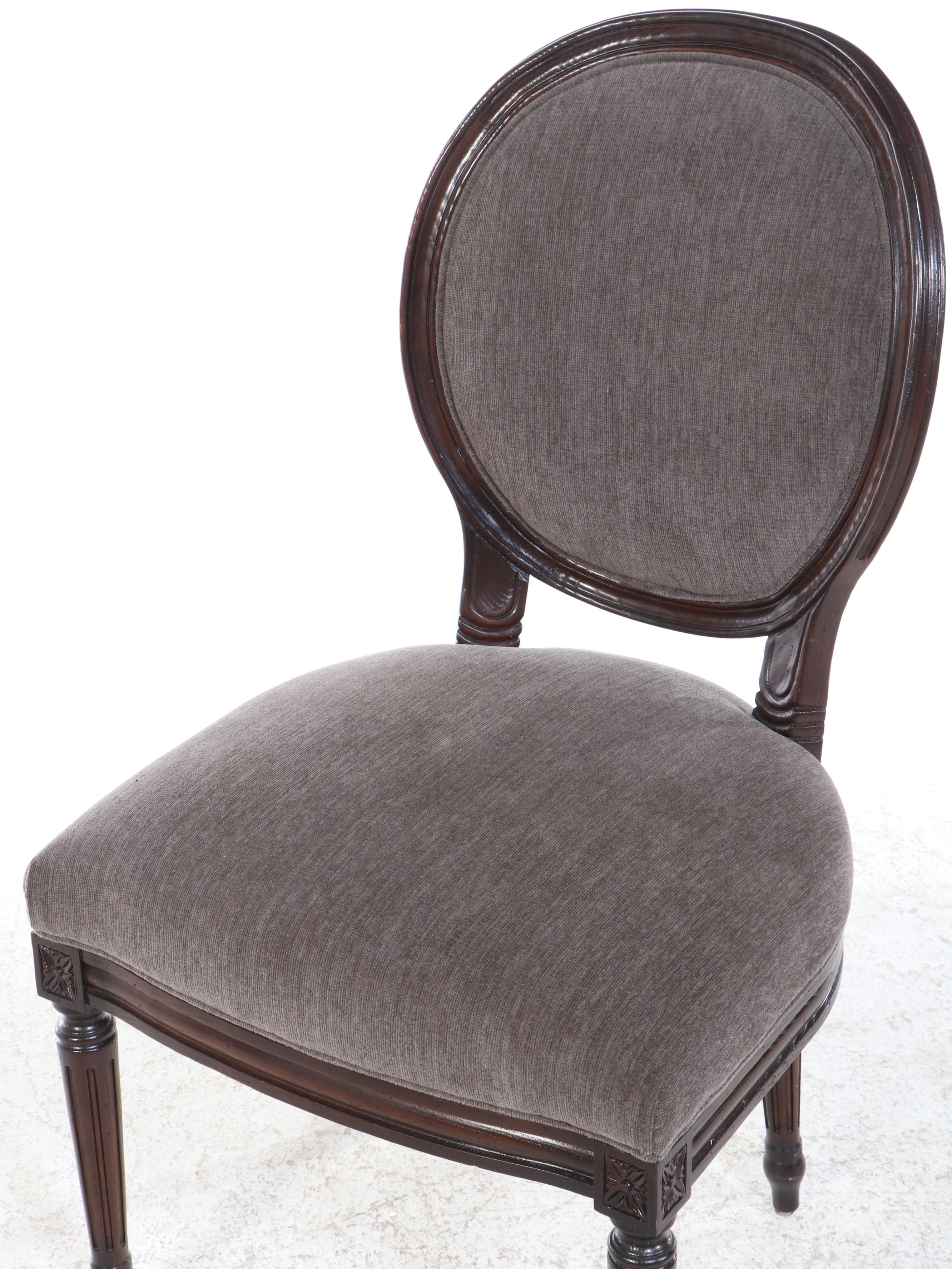 Set of Six Vanguard Furniture Louis XV Style Dining Chairs