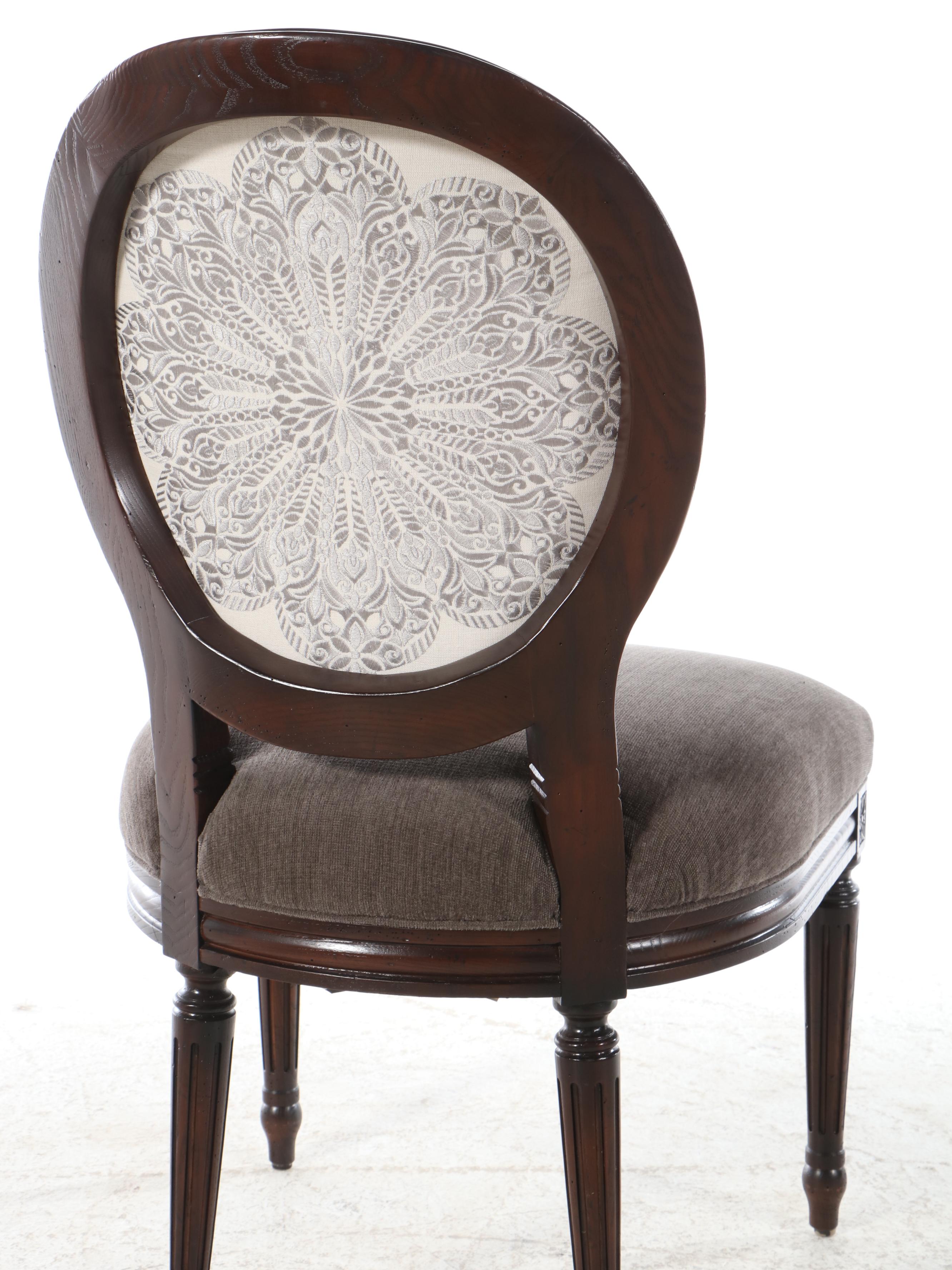 Set of Six Vanguard Furniture Louis XV Style Dining Chairs