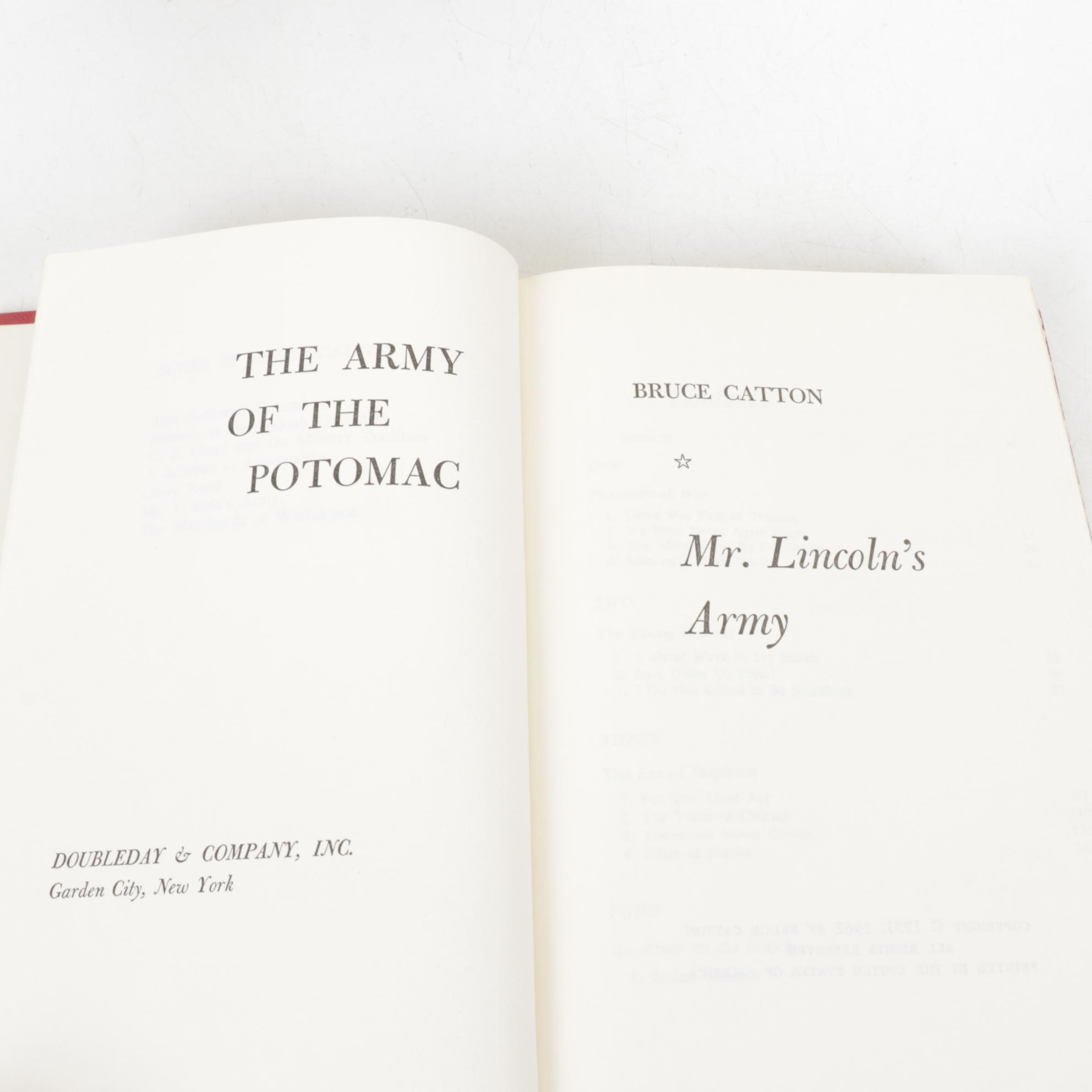 "The Army of the Potomac" Three Volumes by Bruce Catton and Other History Books