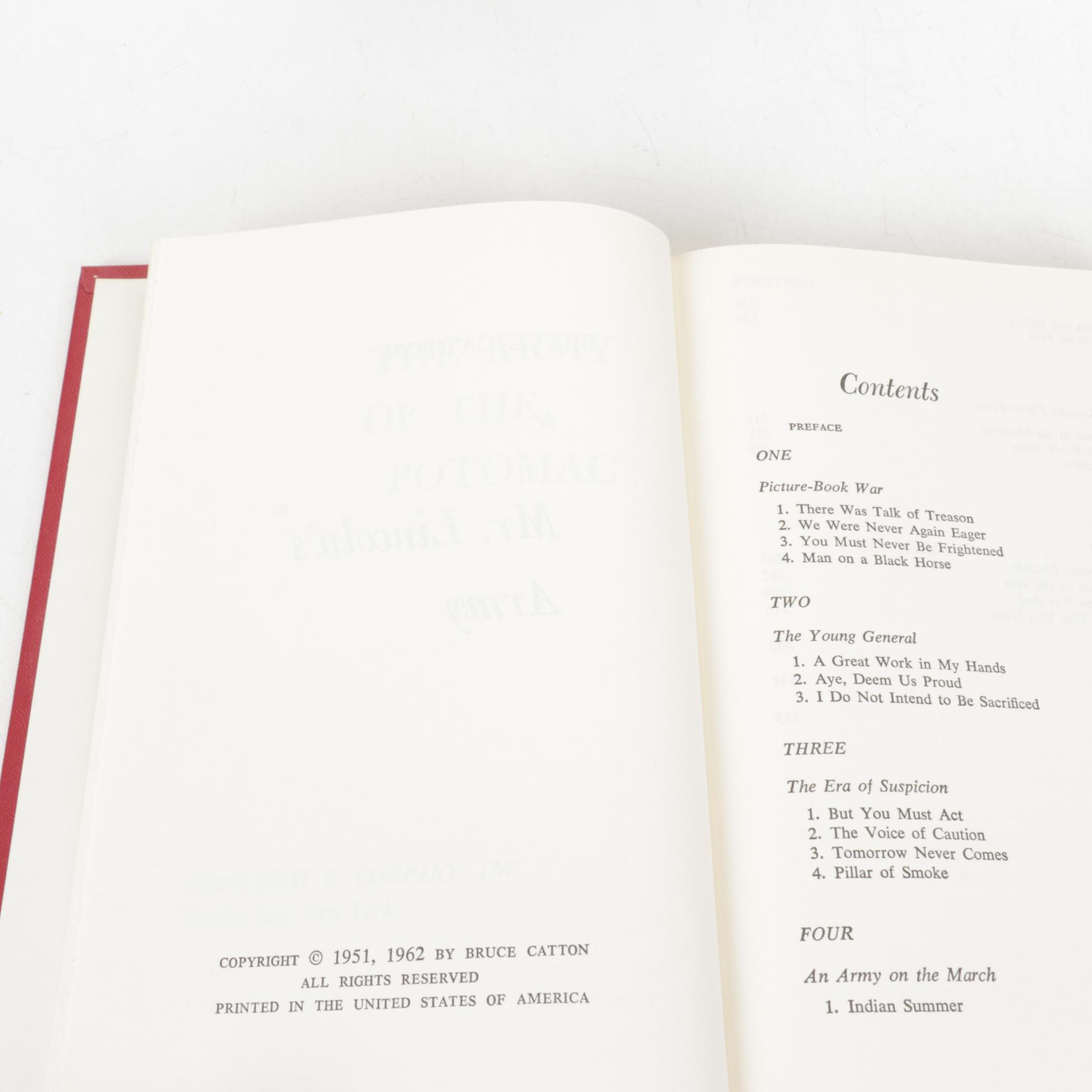 "The Army of the Potomac" Three Volumes by Bruce Catton and Other History Books