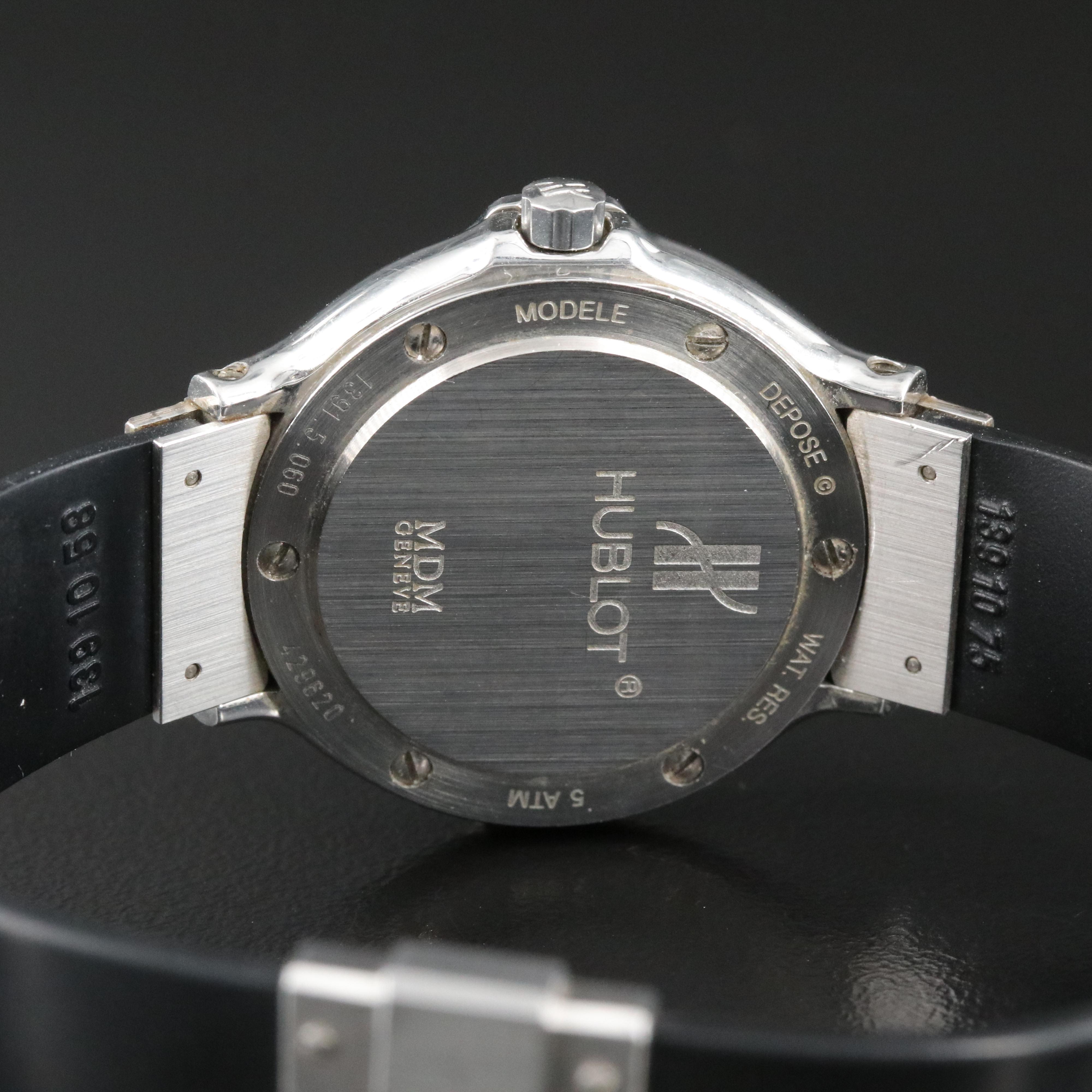 Hublot Classic MDM 1391.5.060 Custom Diamond Set 14K Gold & Steel ...