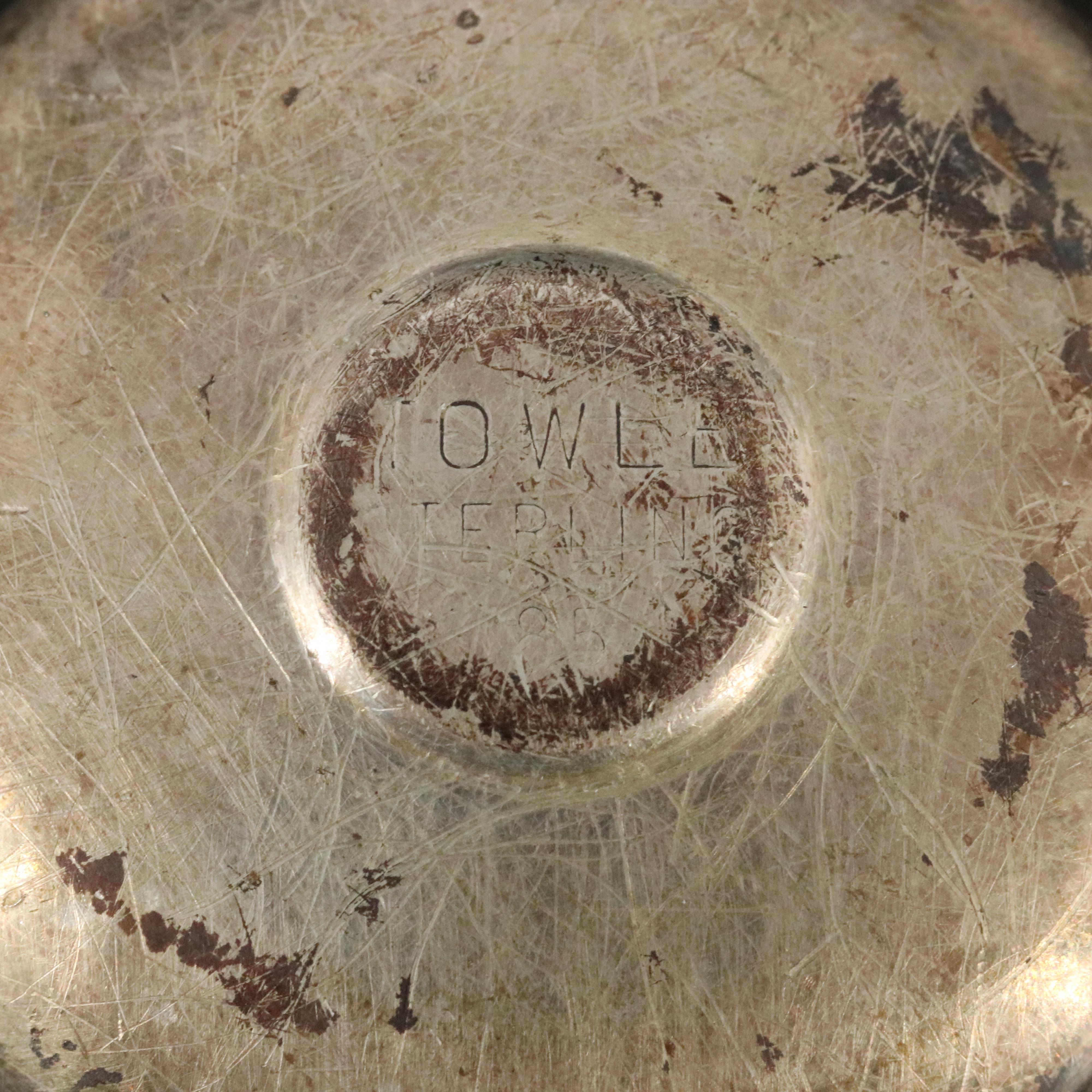 Towle Sterling and Mother-of-Pearl Teething Ring and Rattle