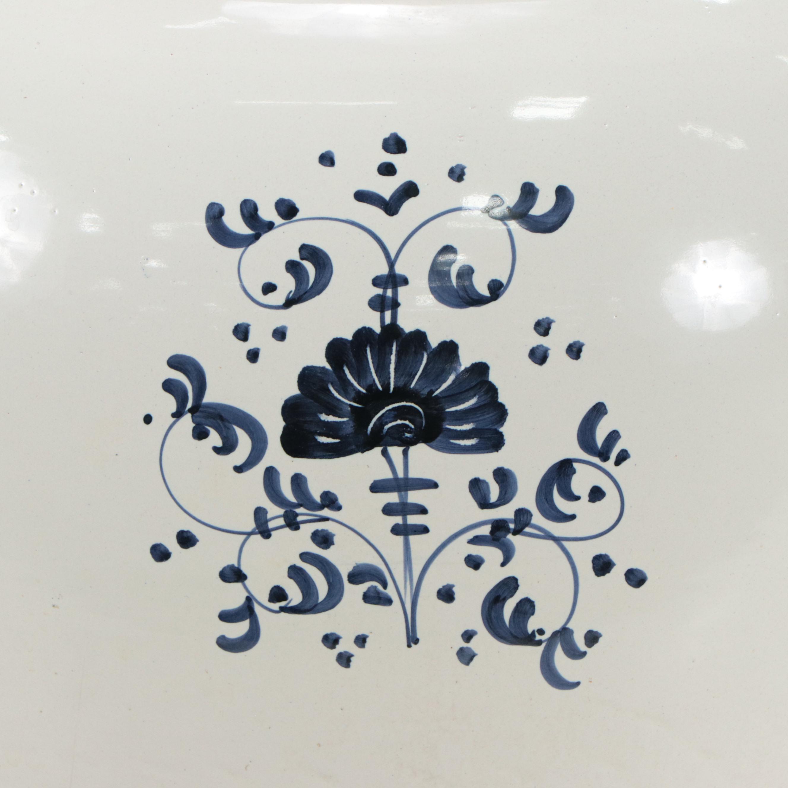 Italian Majolica Olive Oil Jar