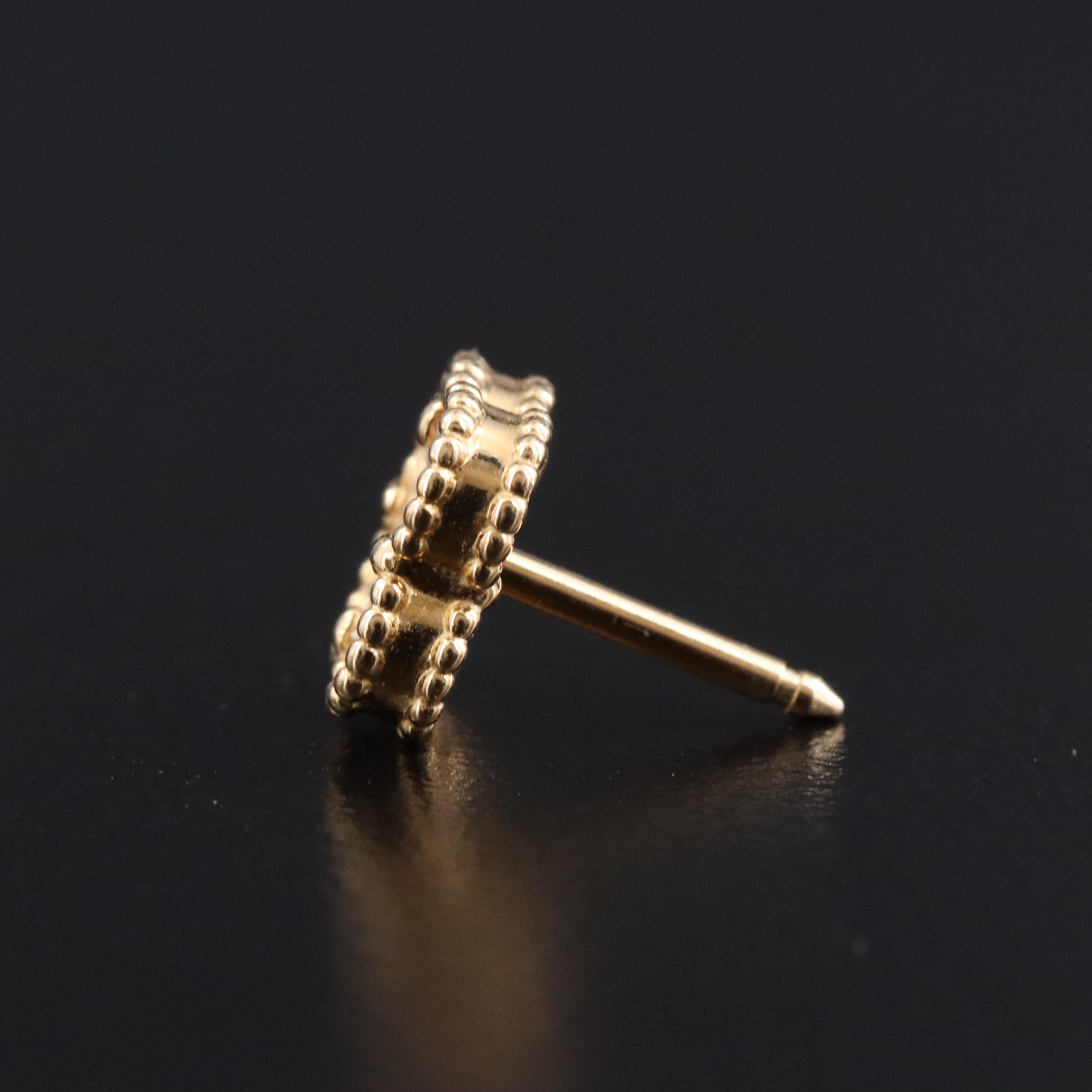 Van Cleef & Arpels Sweet Alhambra 18K Mother of Pearl Earrings