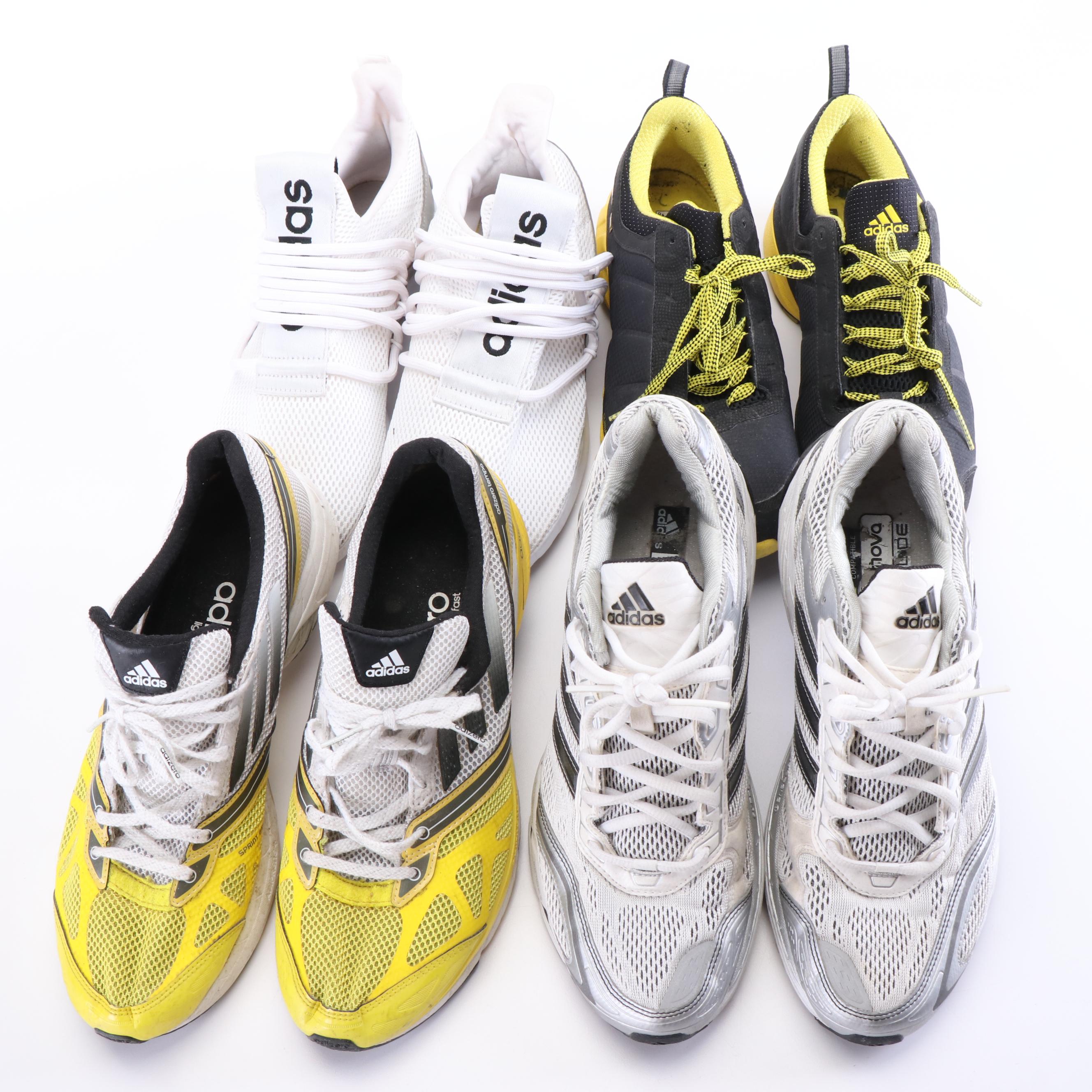 Four Different Styles of Men's Adidas Sneakers