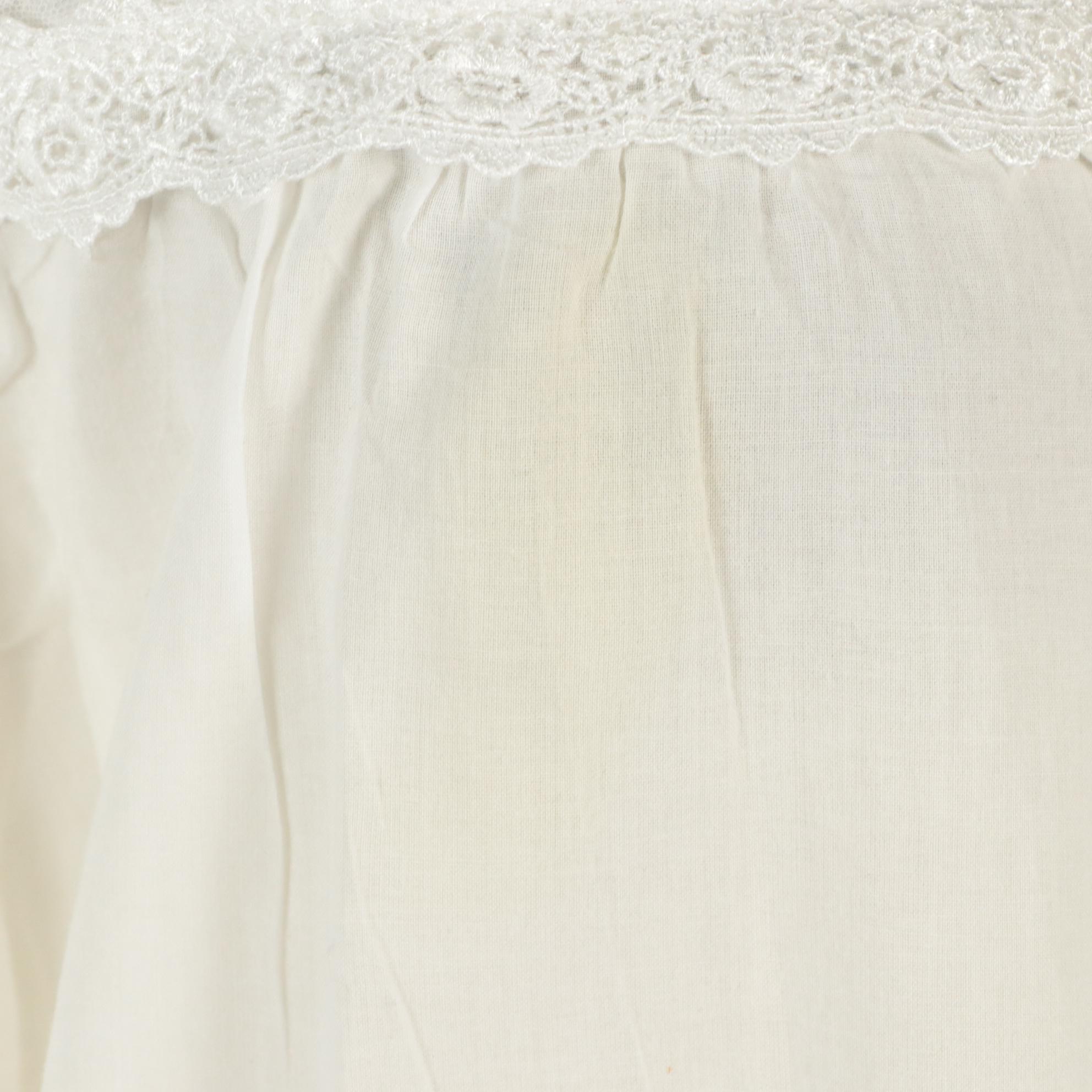 Christian Dior Lace Trim Nightgown in Cotton for Saks Fifth Avenue