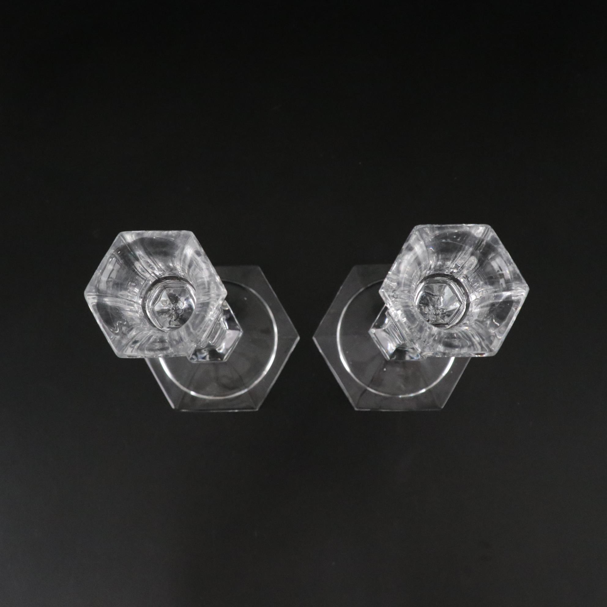 Glassware with Candle Sticks, Shakers, Tumblers, and a Bowl