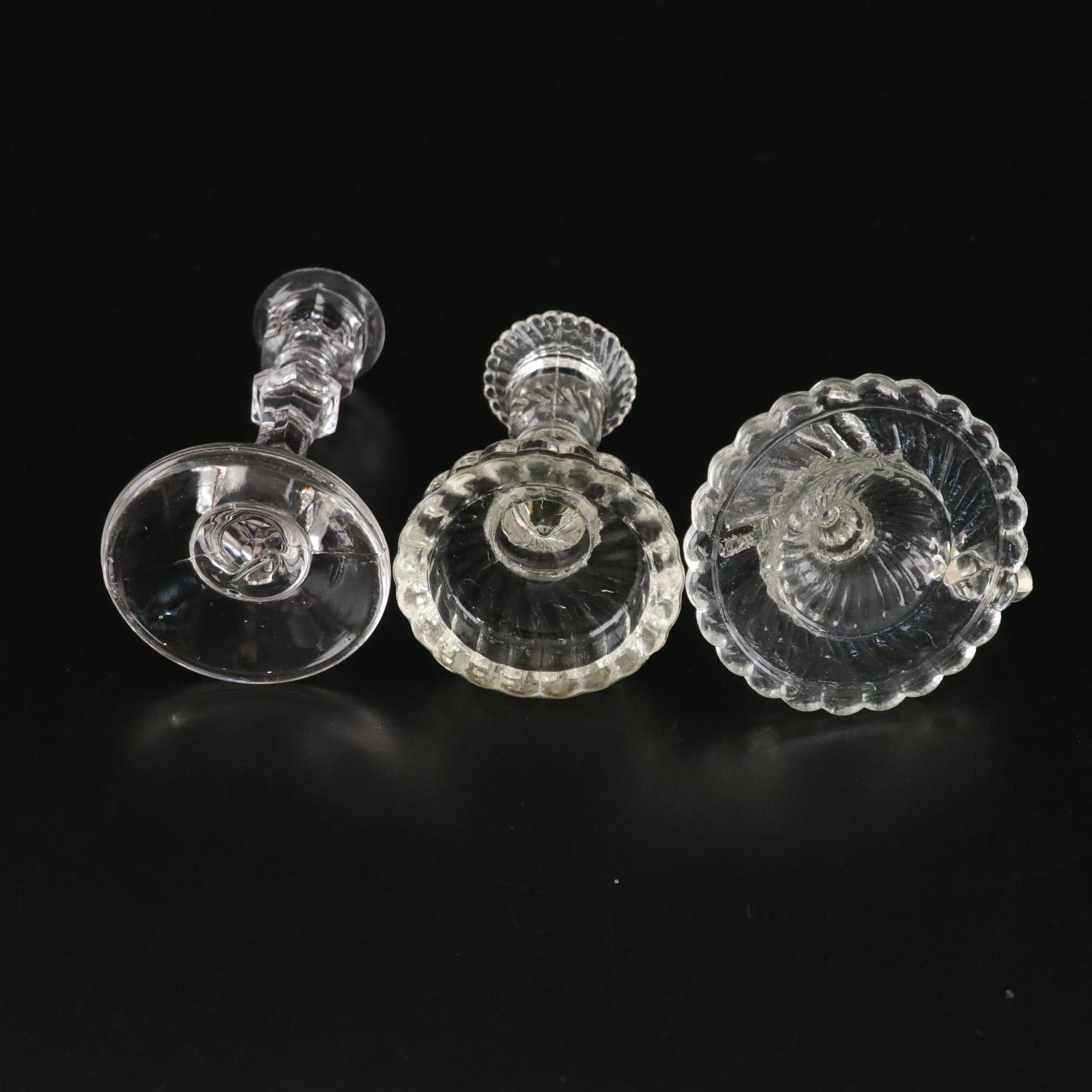 Glassware with Candle Sticks, Shakers, Tumblers, and a Bowl