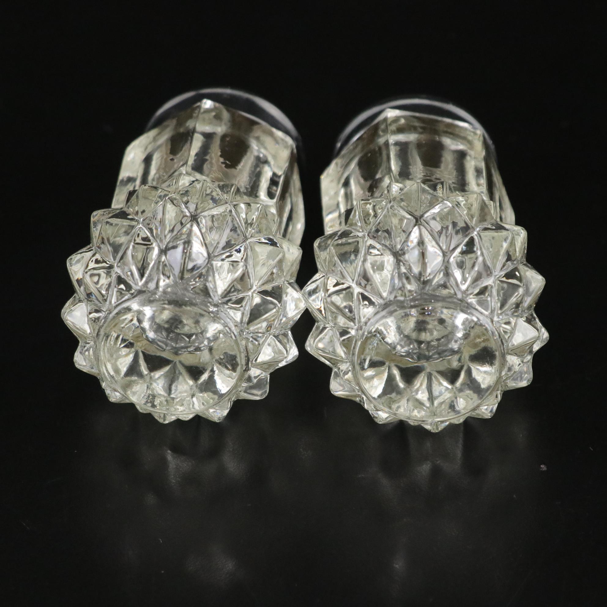 Glassware with Candle Sticks, Shakers, Tumblers, and a Bowl