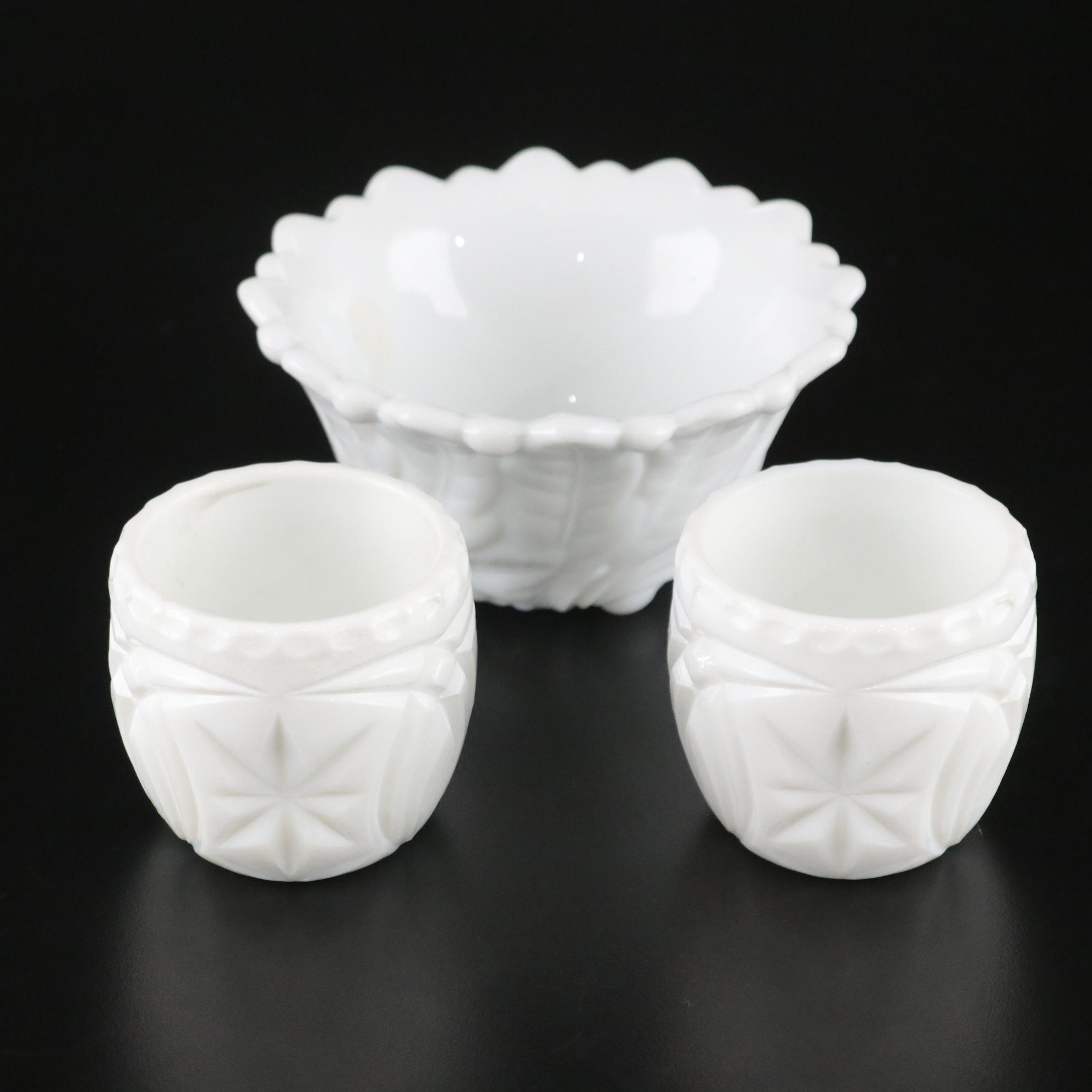 Glassware with Candle Sticks, Shakers, Tumblers, and a Bowl