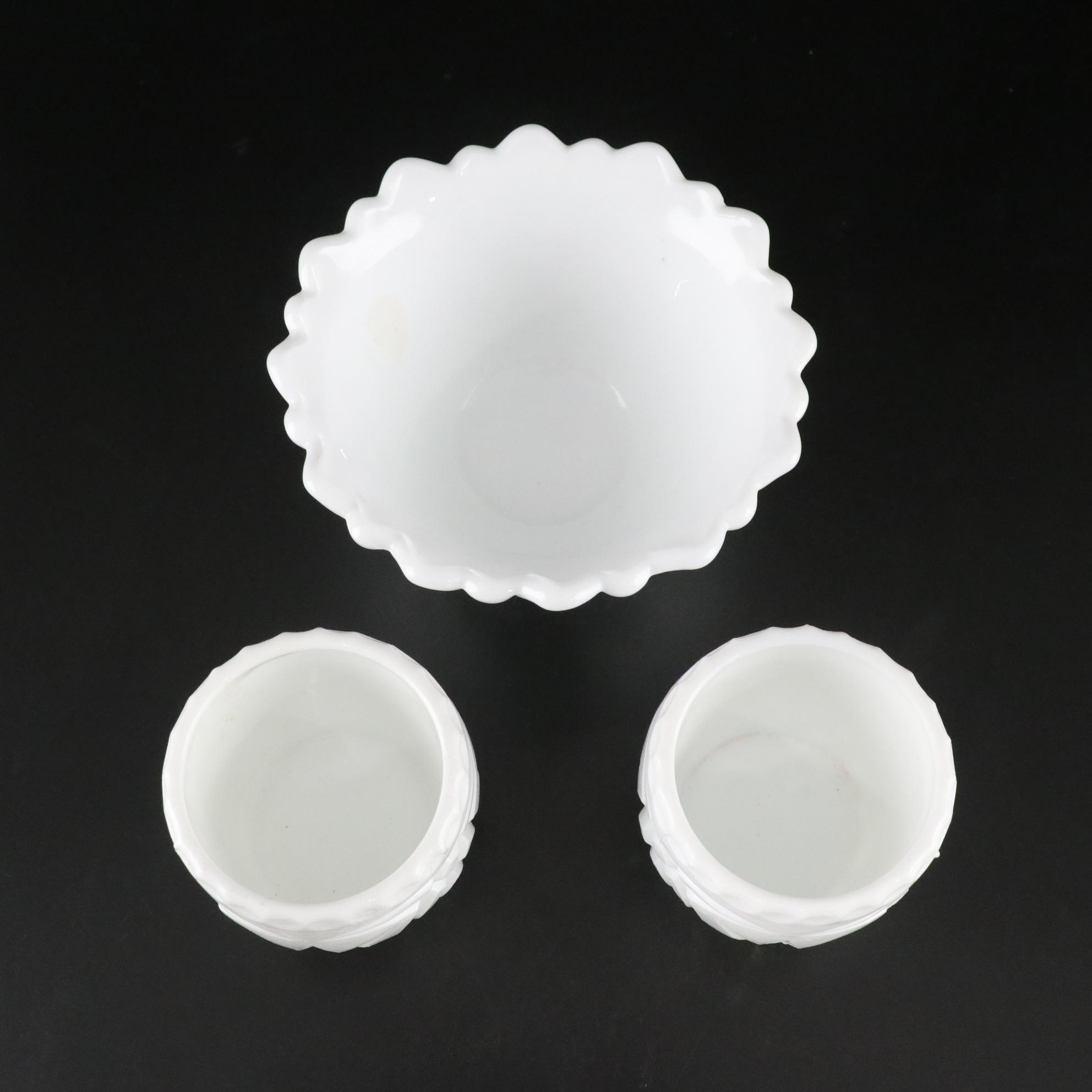 Glassware with Candle Sticks, Shakers, Tumblers, and a Bowl