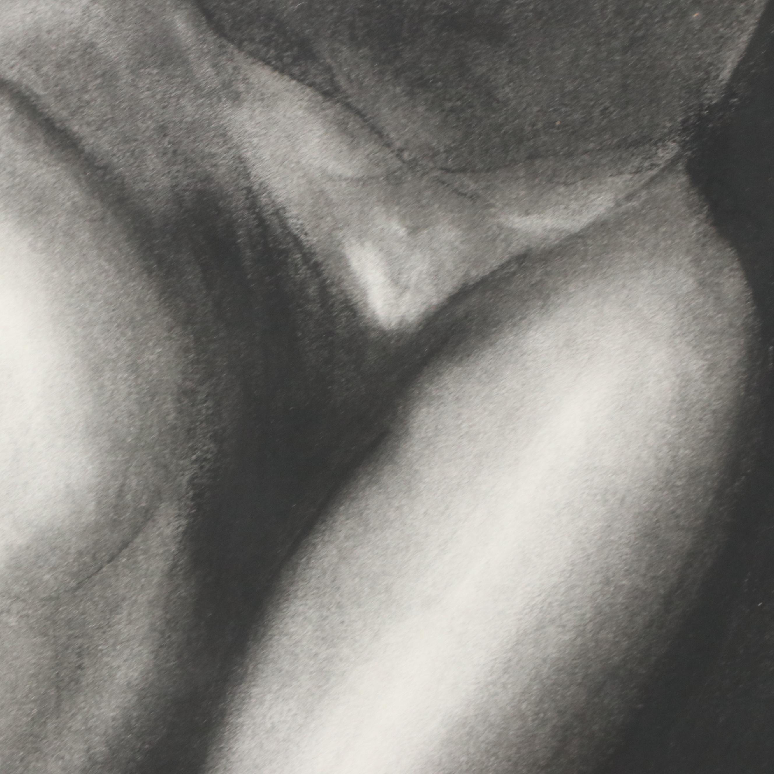 Anne-Marie Bock Nude Figural Charcoal Drawing, 21st Century