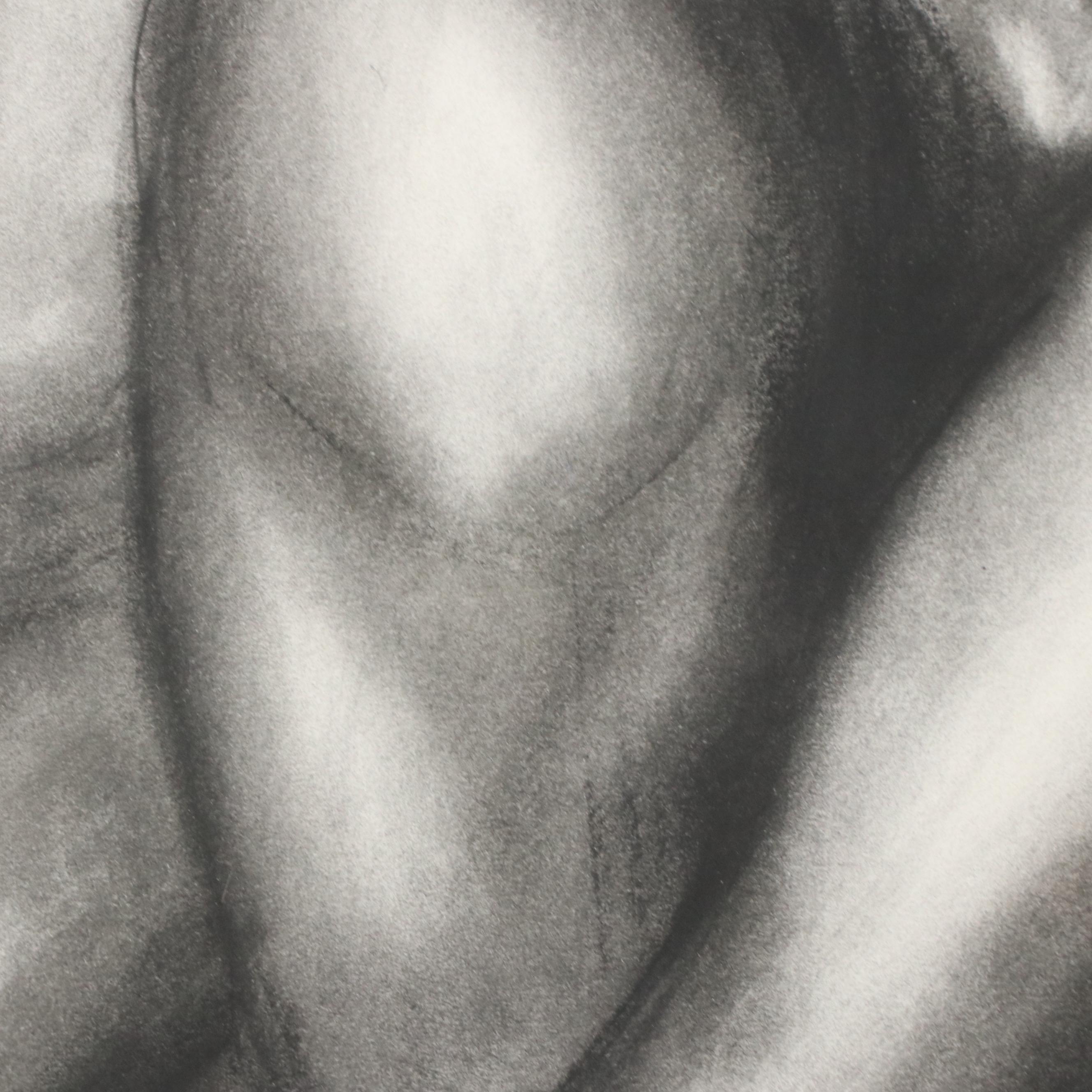 Anne-Marie Bock Nude Figural Charcoal Drawing, 21st Century