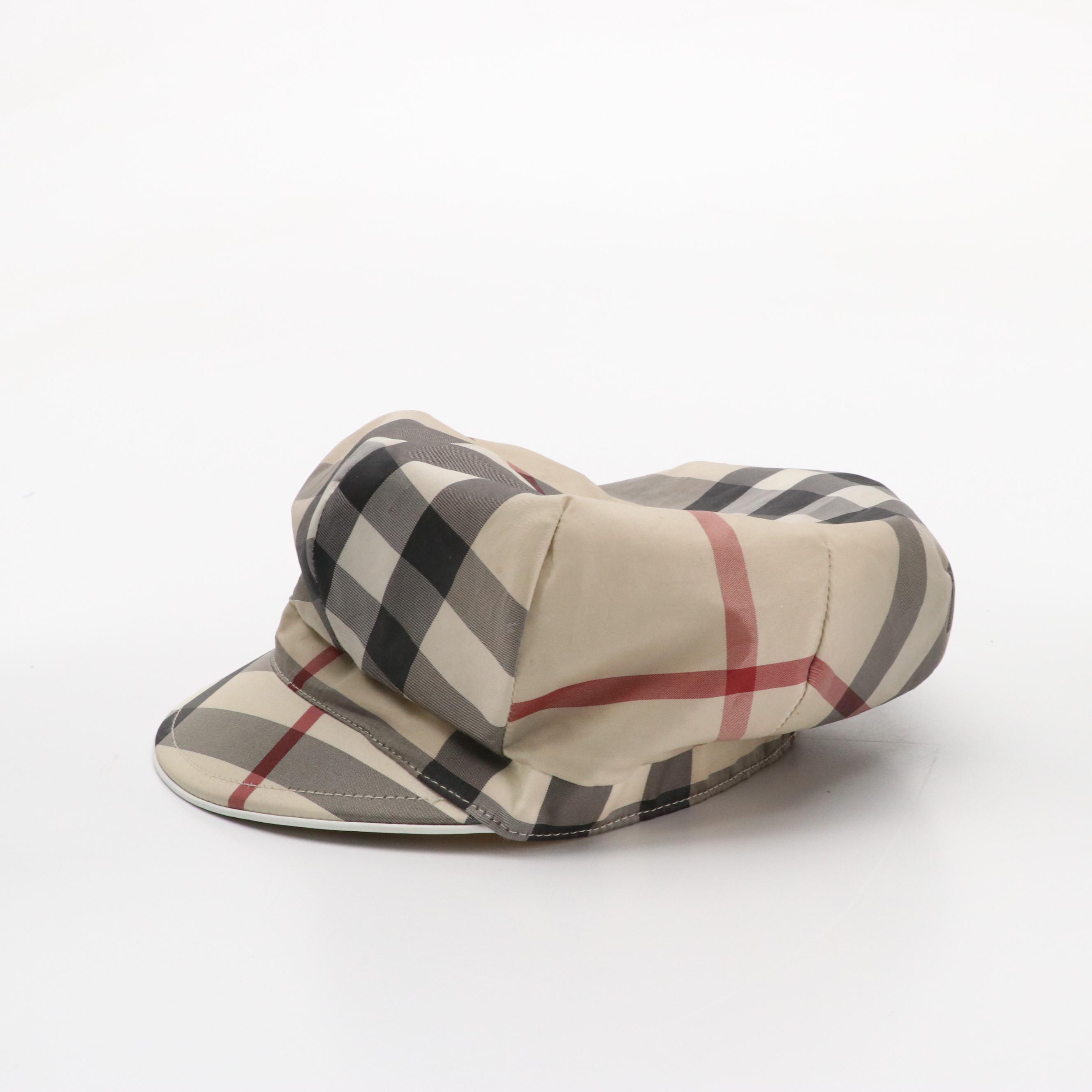 Burberry Nova Check Newsboy Cap