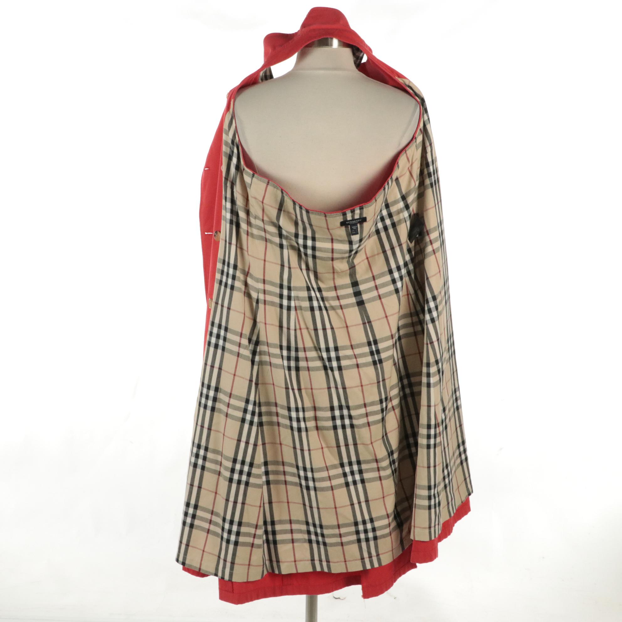 Burberry London Double-Breasted Trench Coat Style Halter Dress