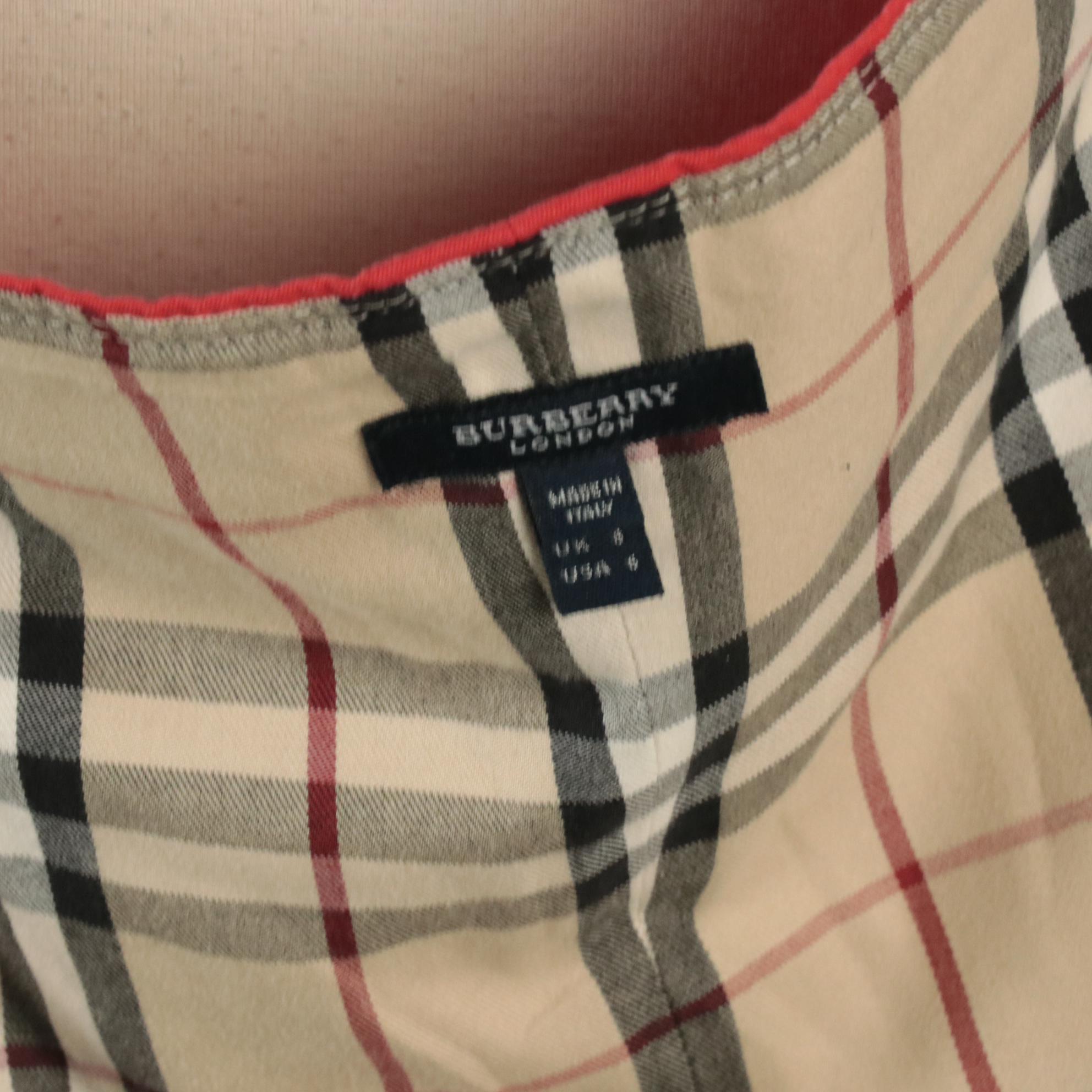 Burberry London Double-Breasted Trench Coat Style Halter Dress