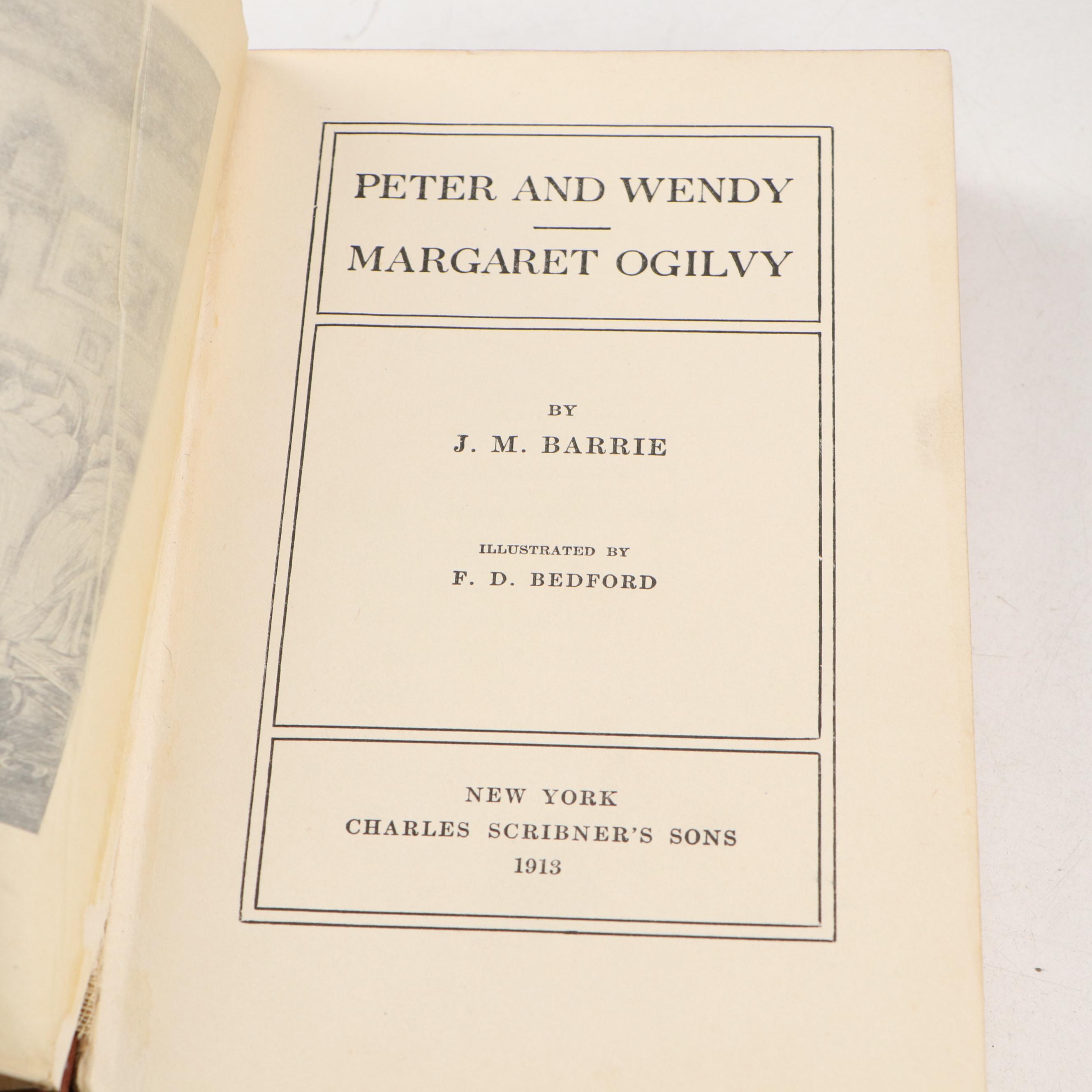 Illustrated "Peter and Wendy and Margaret Ogilvy" by J. M. Barrie and More Books