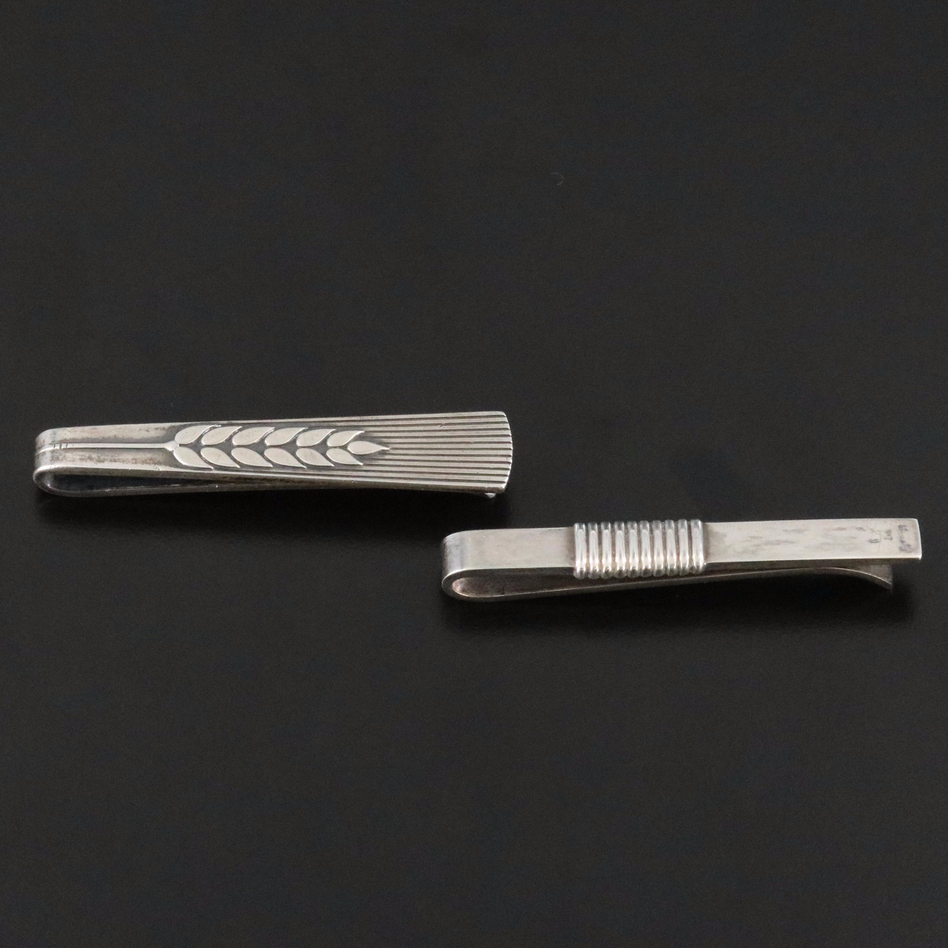 Arno Malinowski and Harald Nielsen for Georg Jensen Sterling Tie Bars