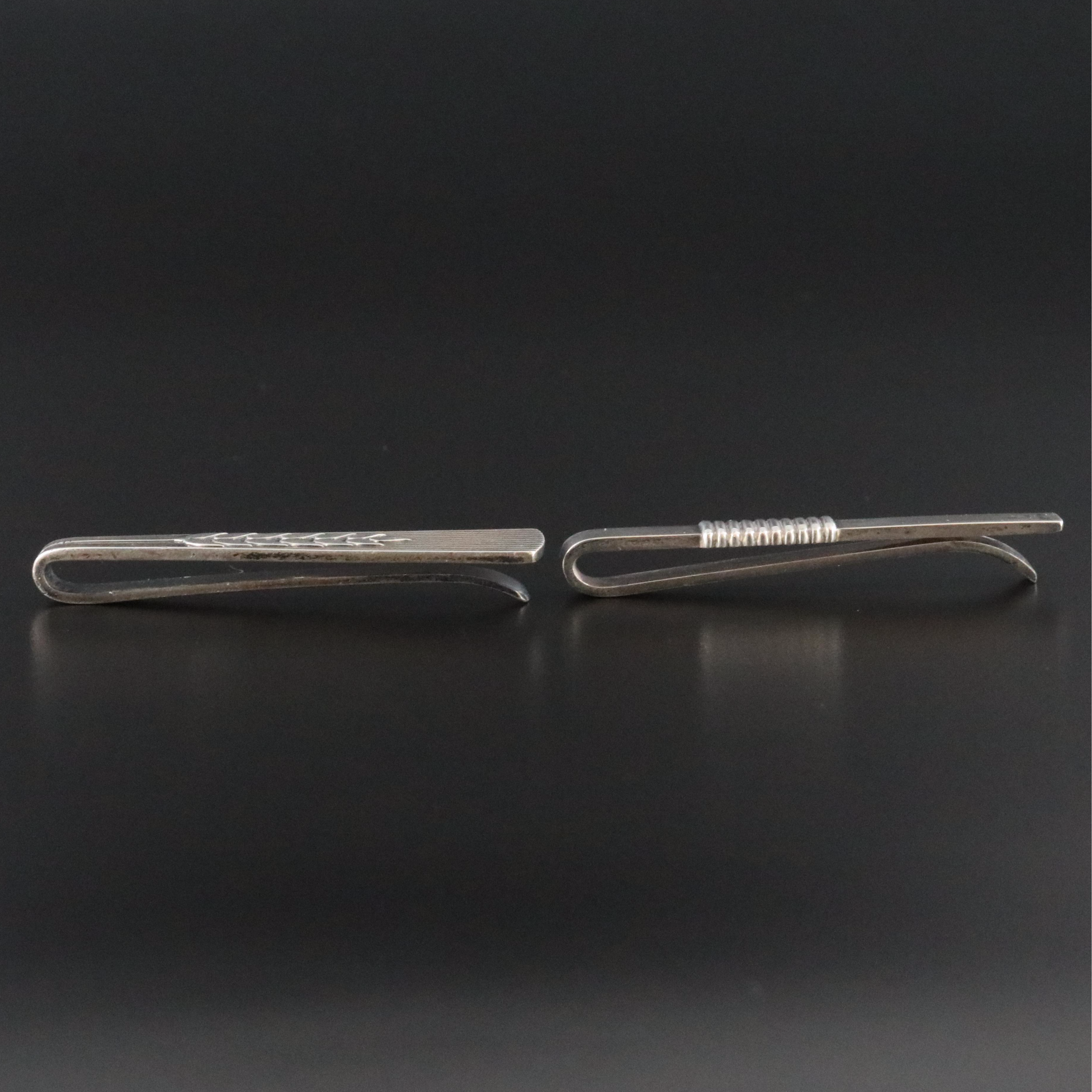 Arno Malinowski and Harald Nielsen for Georg Jensen Sterling Tie Bars