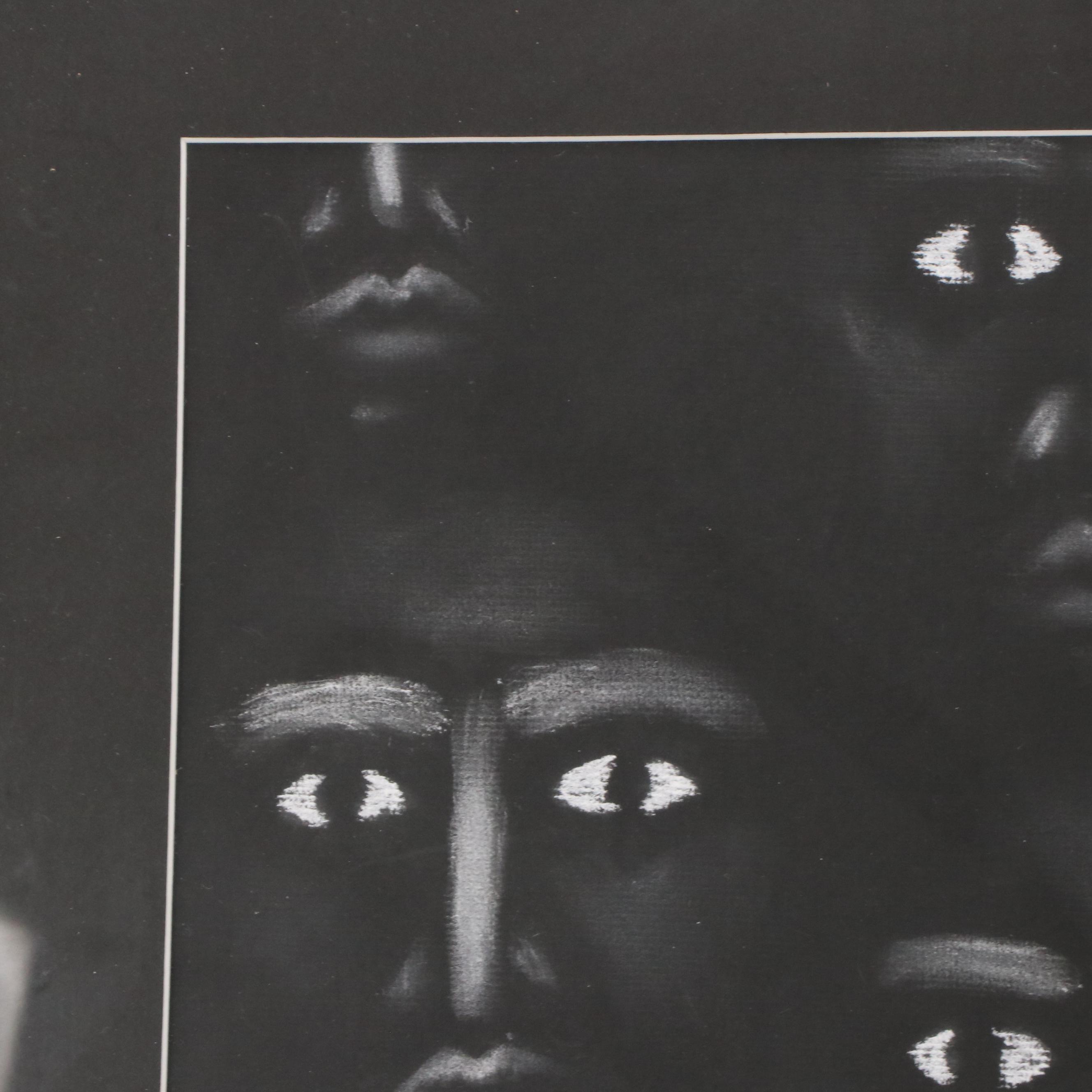 Anne-Marie Bock Charcoal Portrait, 21st Century