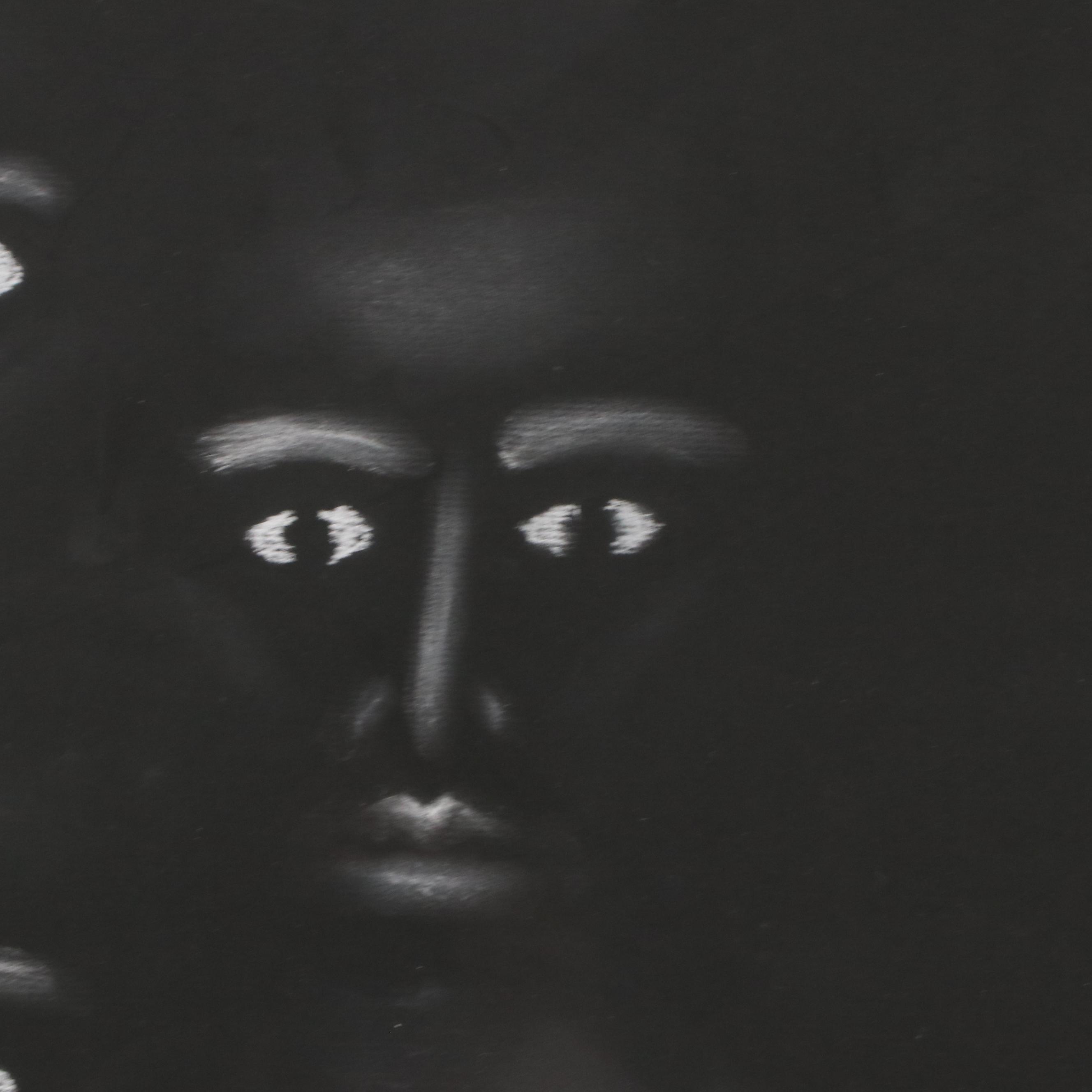 Anne-Marie Bock Charcoal Portrait, 21st Century