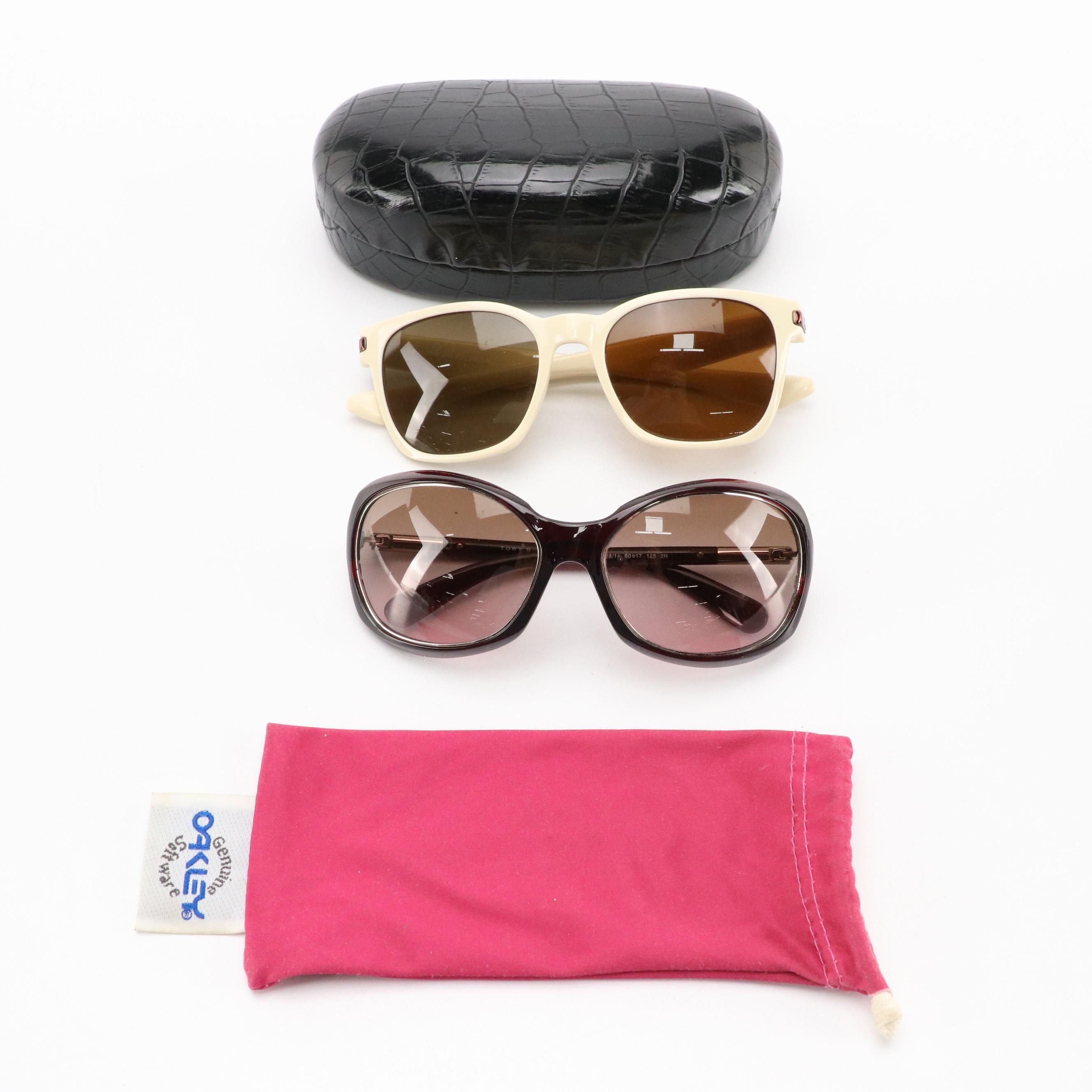 Oakley Garage Walk Square Sunglasses, Tory Burch TY9001 528/14 Oval Sunglasses