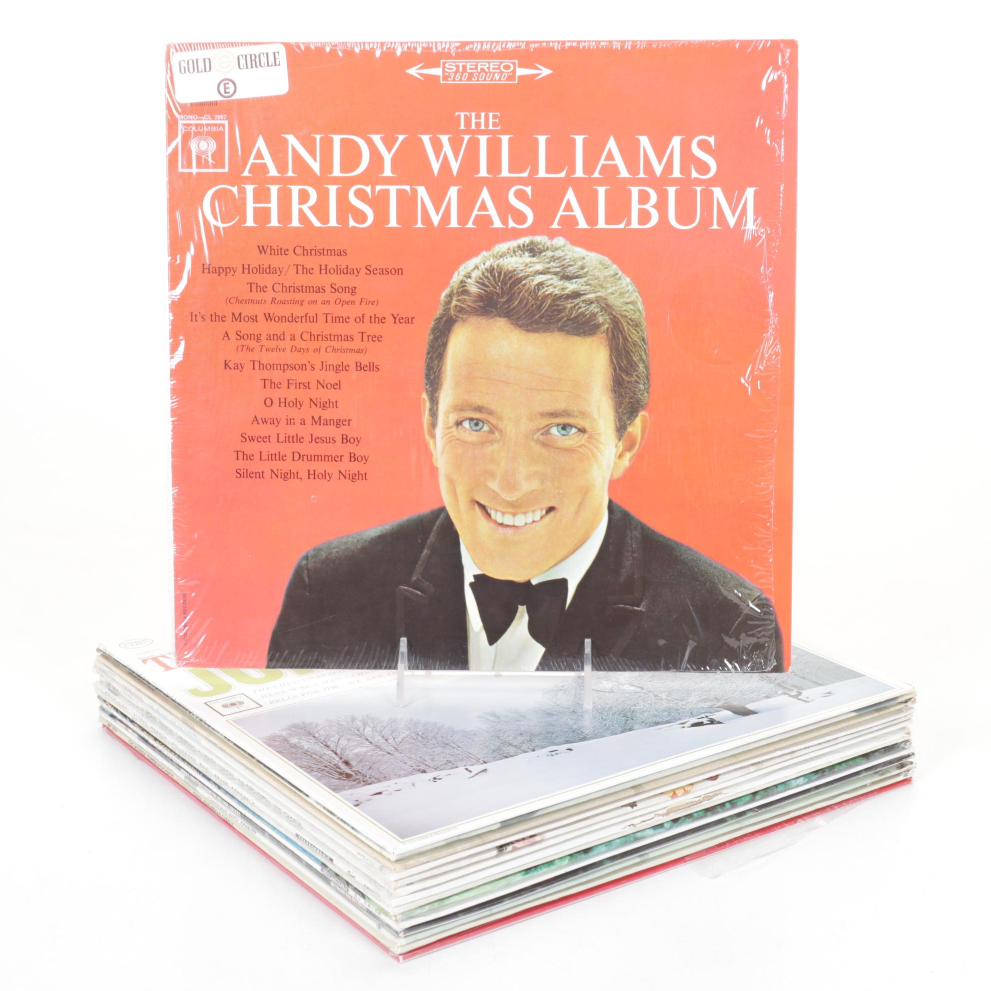 Christmas Albums by Andy Williams, Johnny Cash & Other 12" Vinyl Records