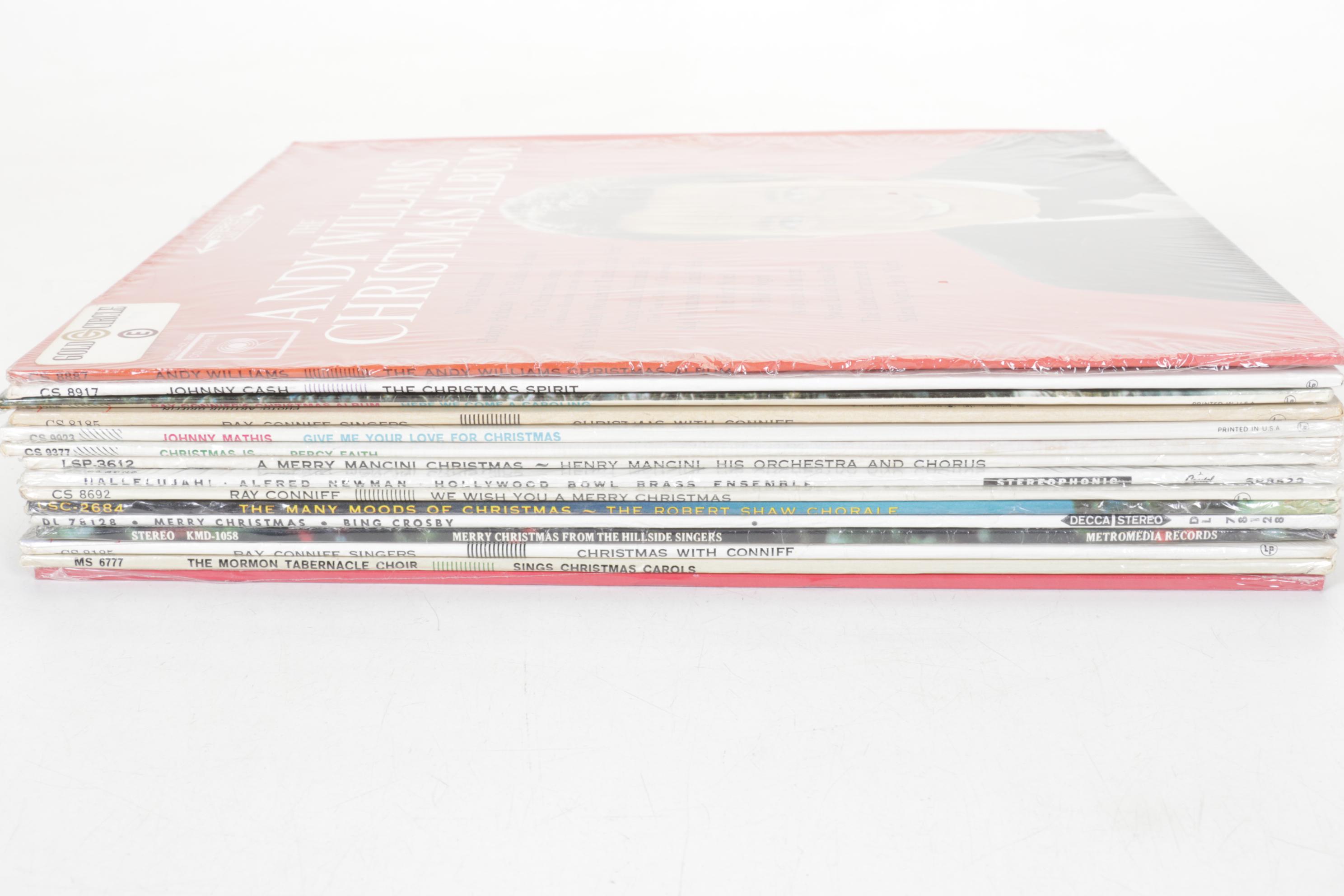 Christmas Albums by Andy Williams, Johnny Cash & Other 12" Vinyl Records