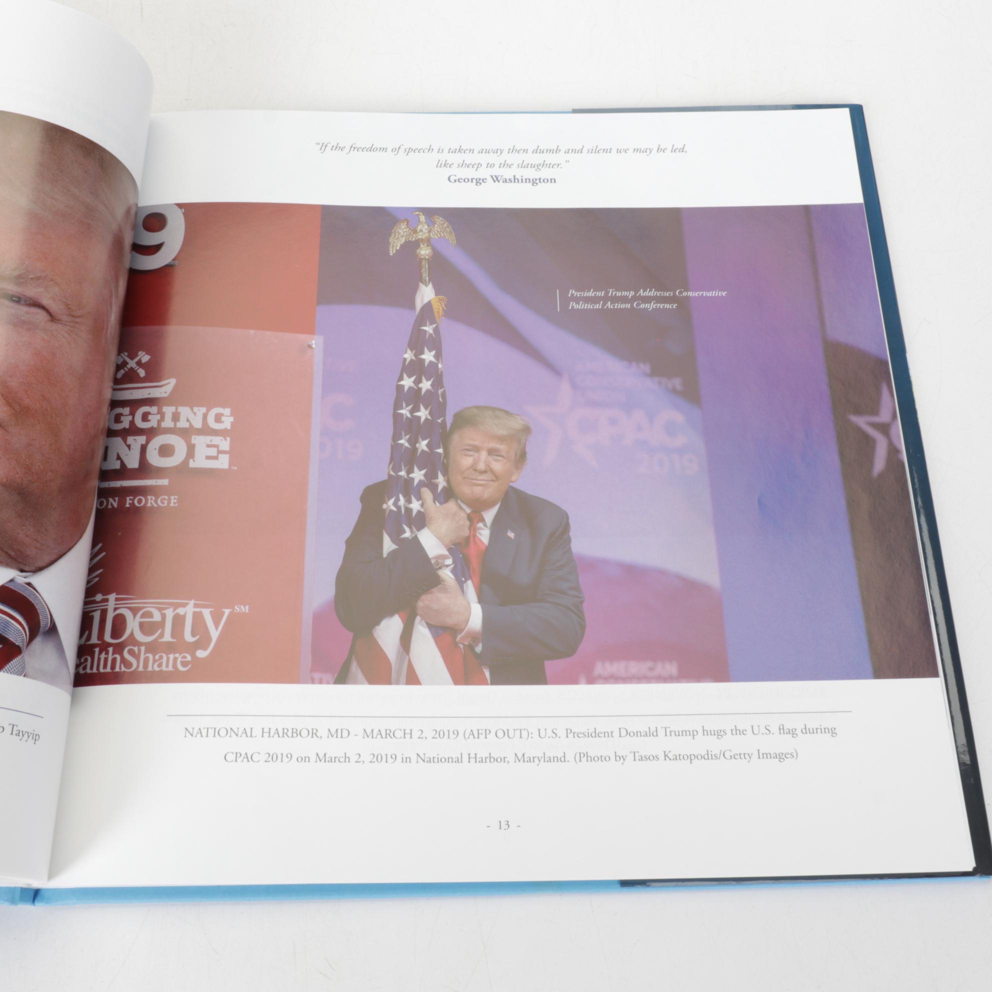 L.D. Hicks "Trump 45" and Other Donald Trump Hardcover Books