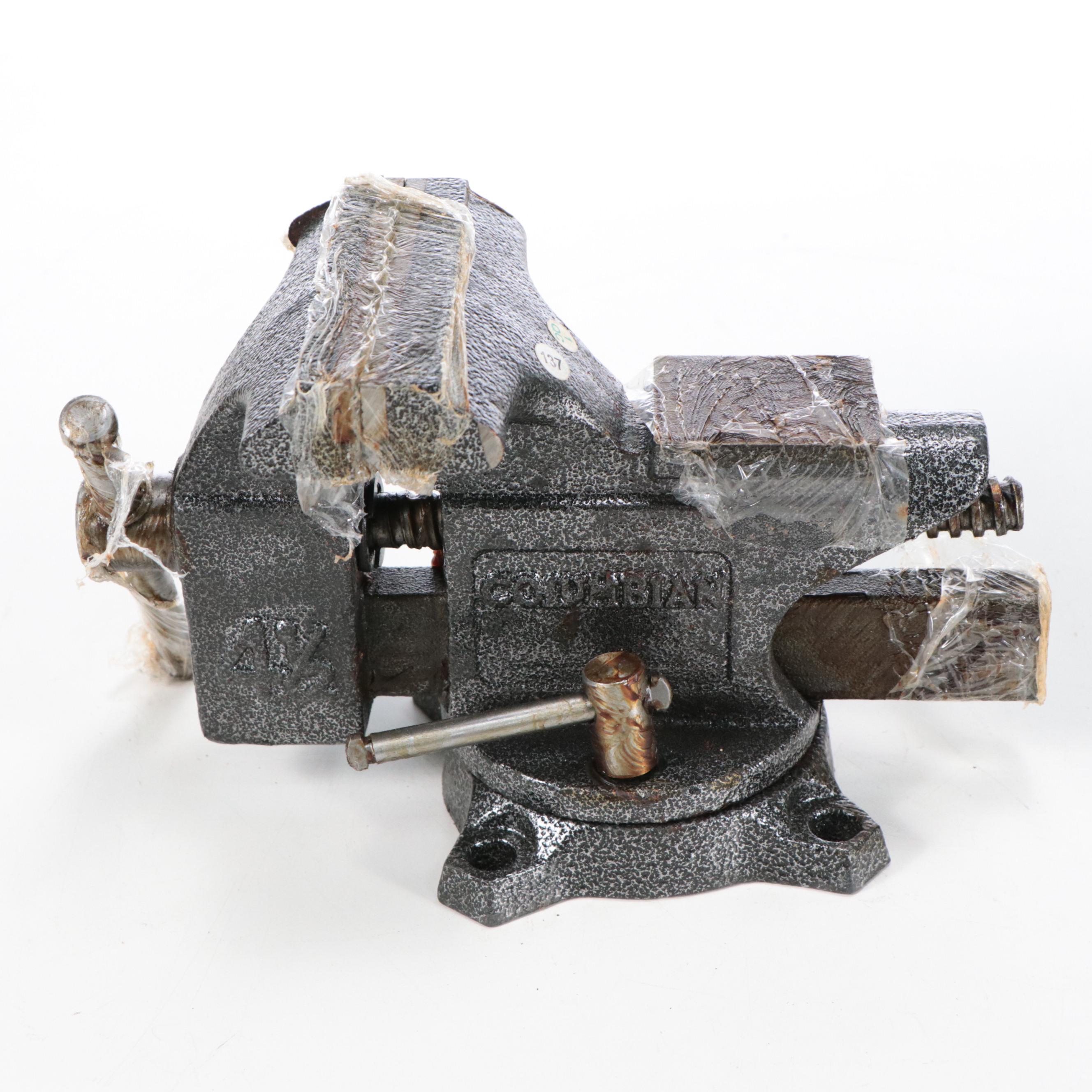 Columbian Bench Top Vise and Craftsman Air Compressor