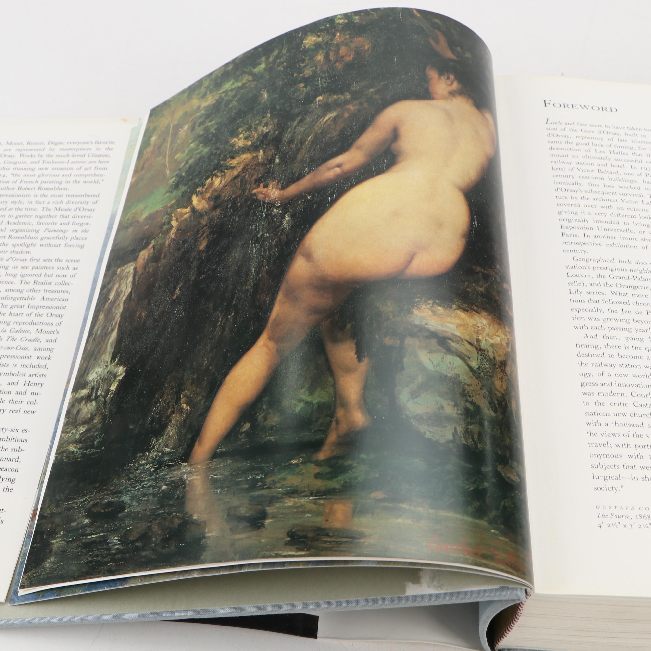 "Paintings in the Louvre" and "Paintings in the Musée d'Orsay" Art Books, 1980s