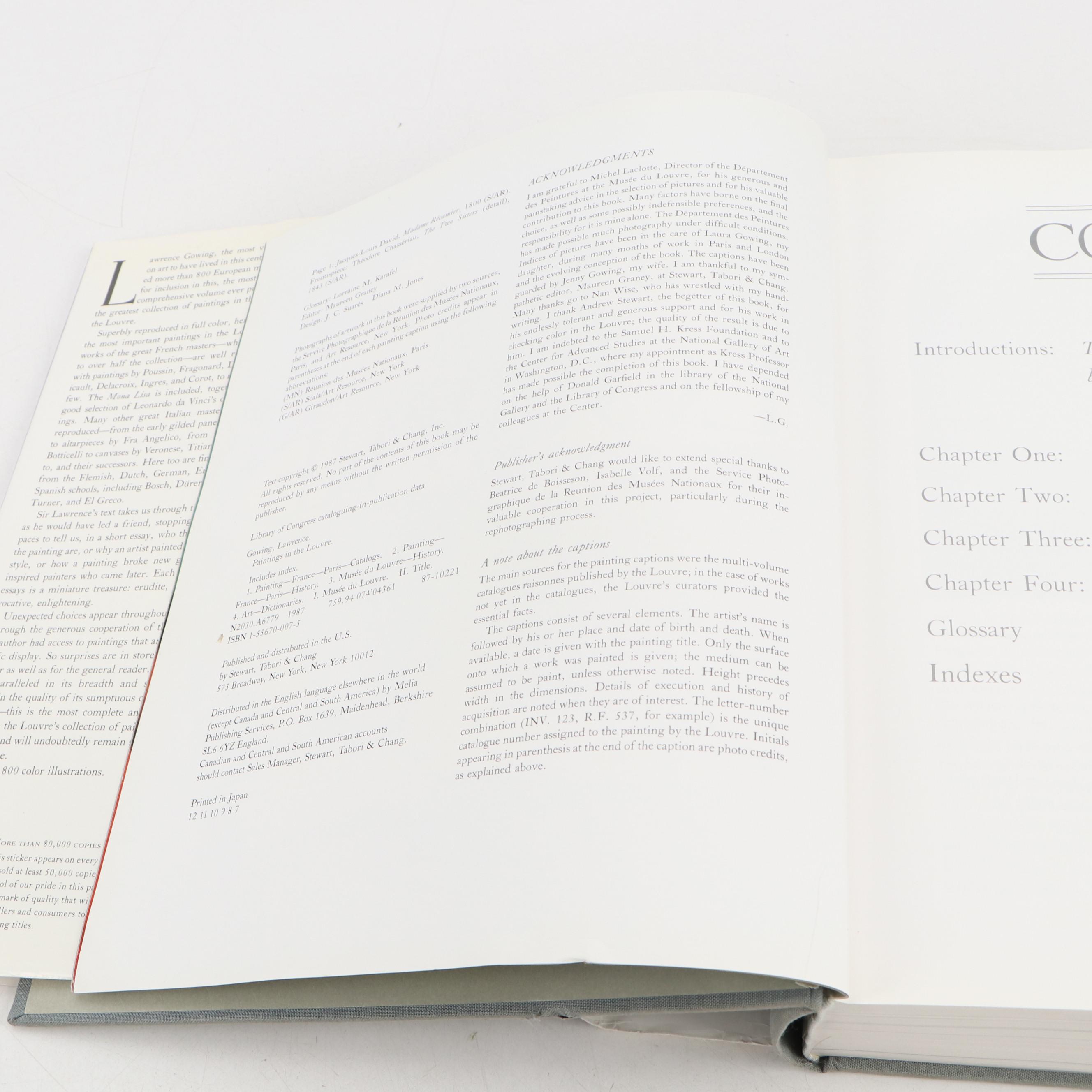 "Paintings in the Louvre" and "Paintings in the Musée d'Orsay" Art Books, 1980s