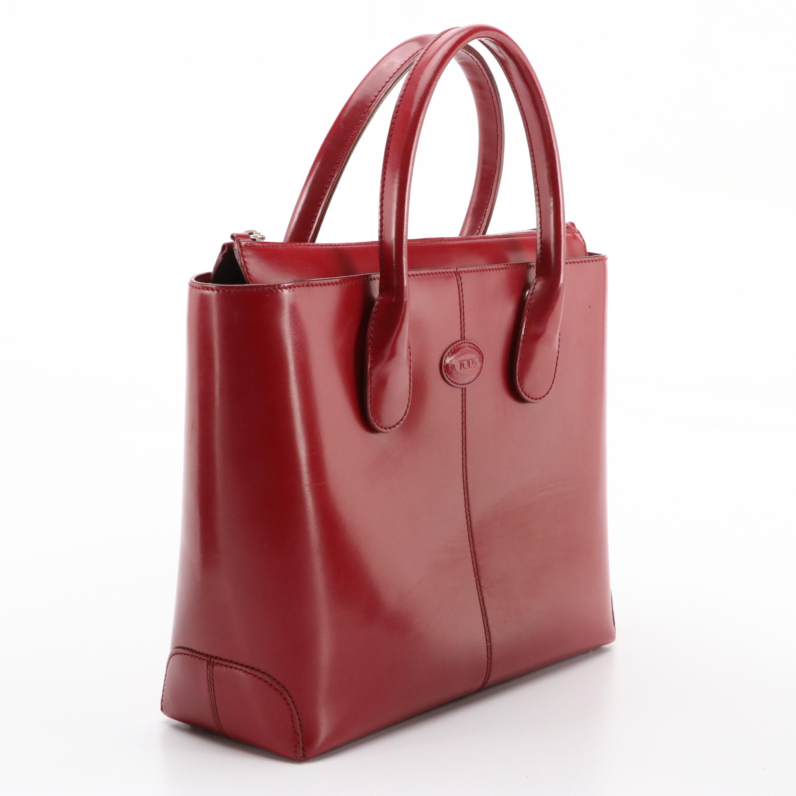 Tod's Bucket Handbag in Leather & Bric's Medium Shopping Bag in Nylon, With Tag