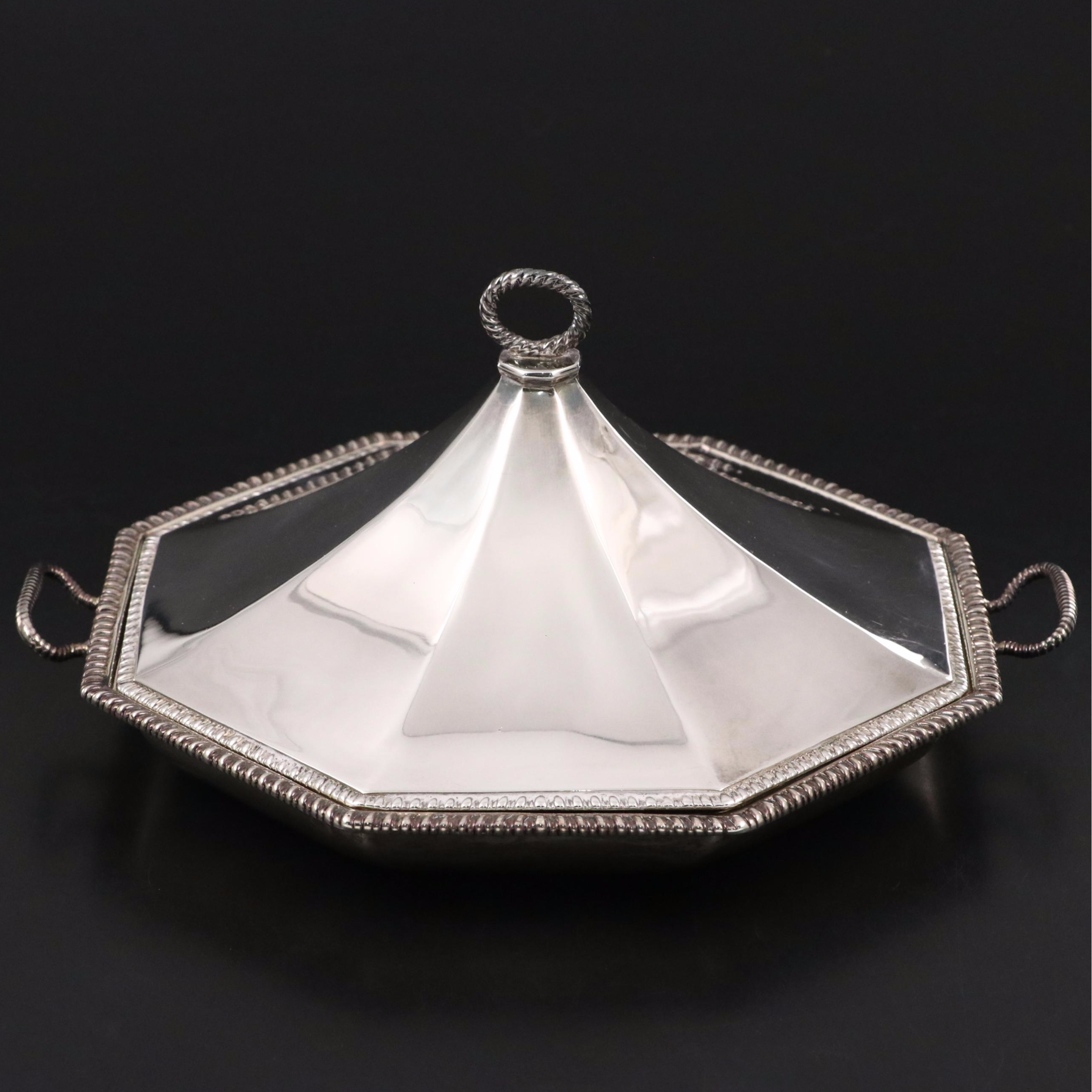 Thomas Heming Georgian English Sterling Silver Covered Dish, 1767