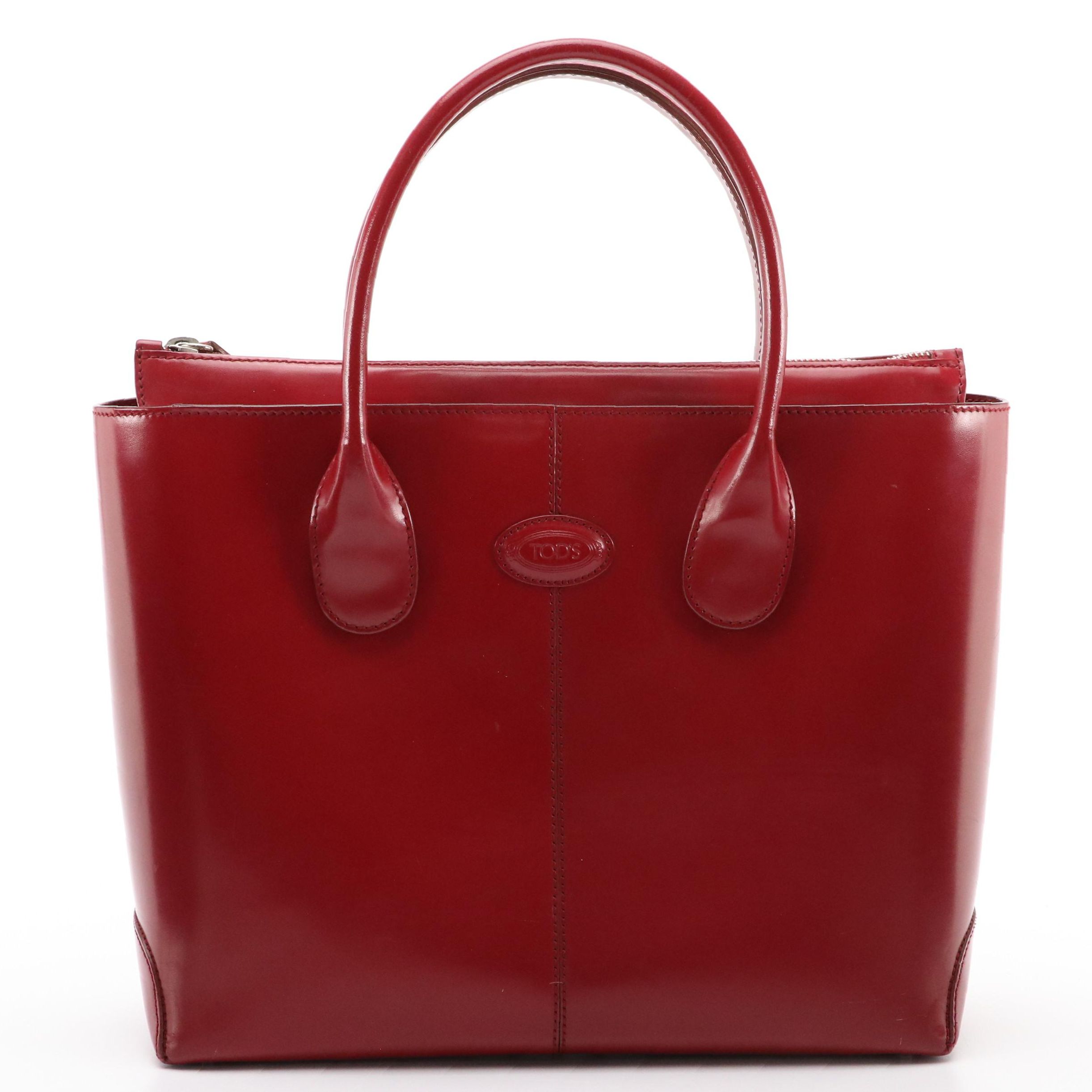 Tod's Bucket Handbag in Leather & Bric's Medium Shopping Bag in Nylon, With Tag
