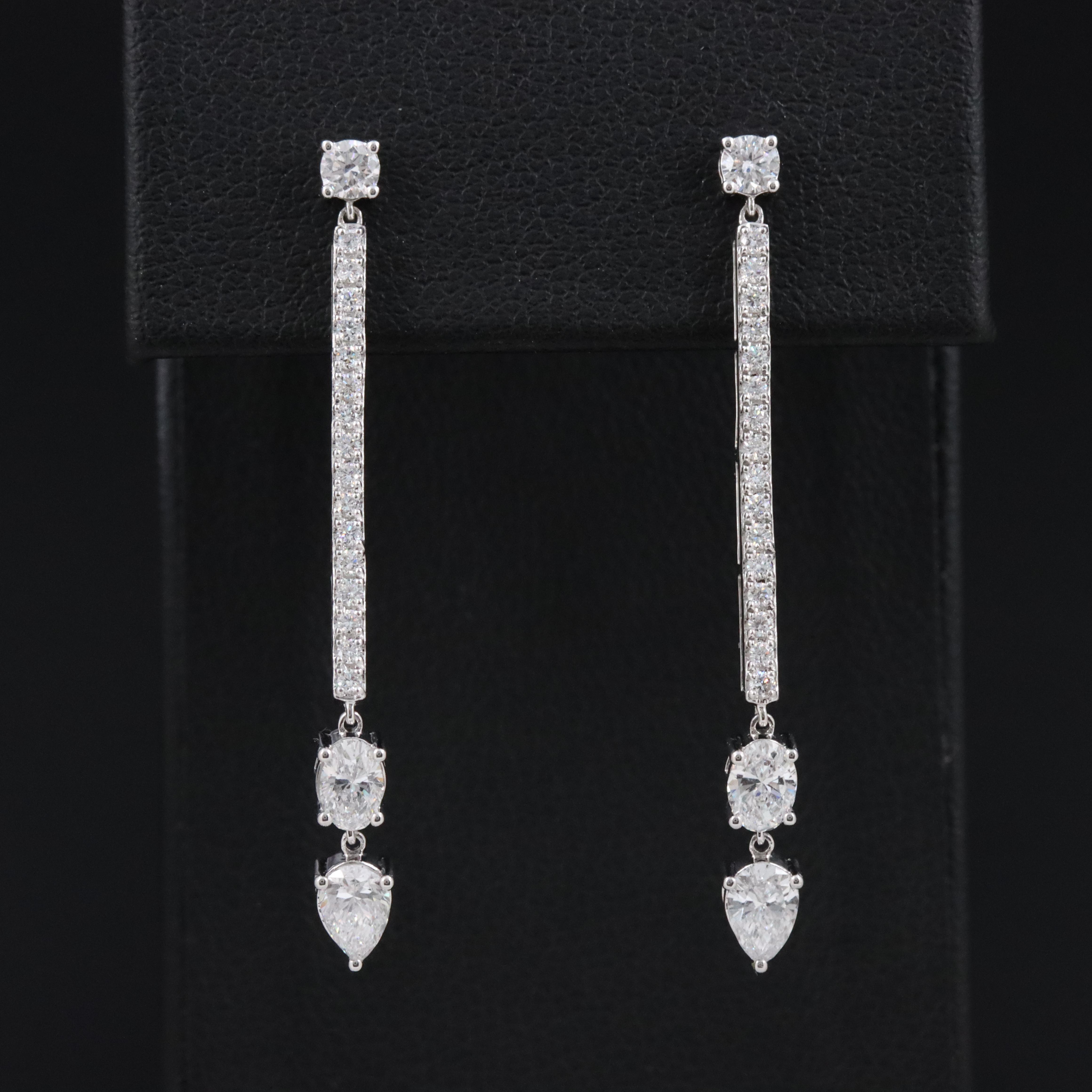 14K 1.25 CTW Lab Grown Diamond Drop Earrings