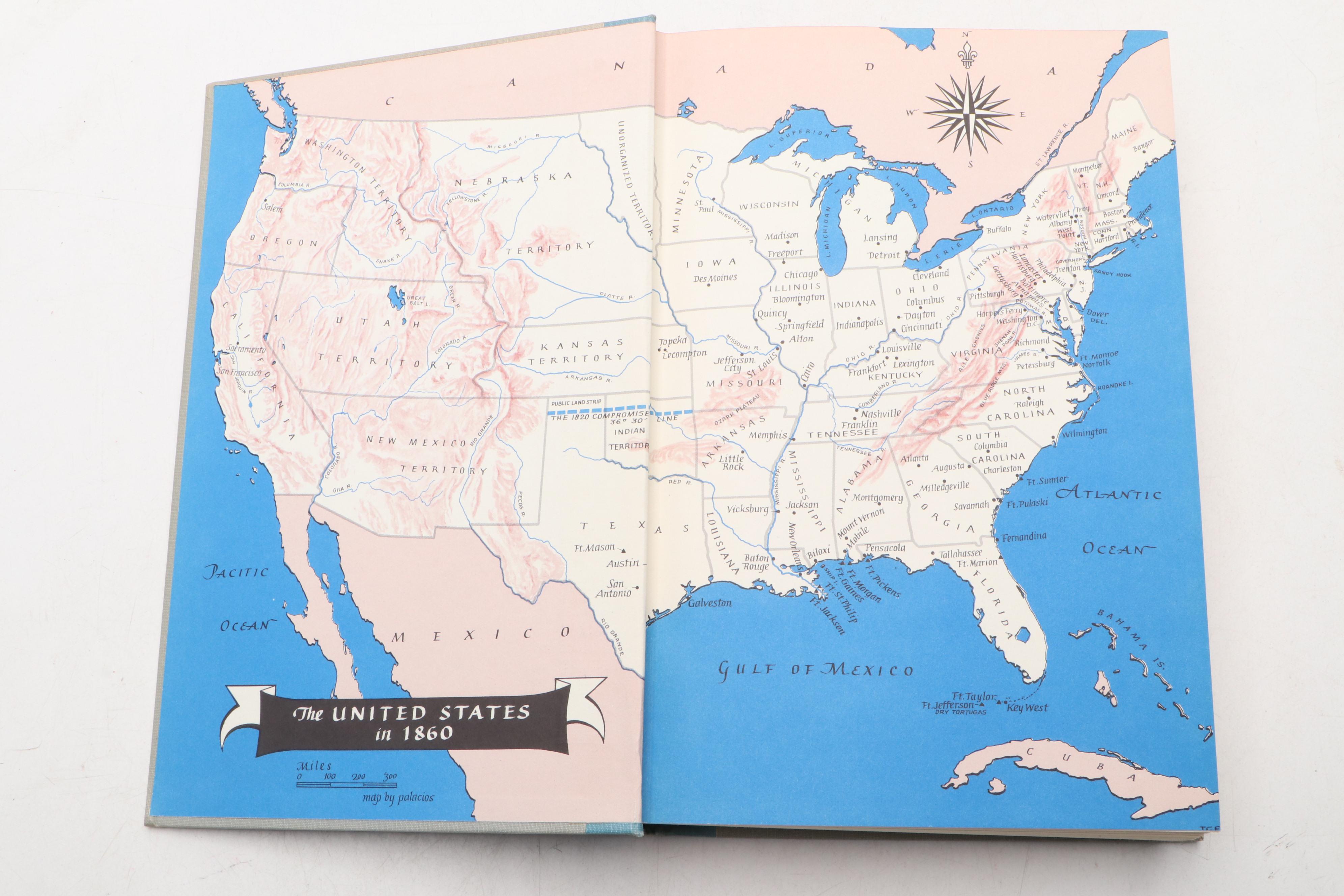 Book Club Edition "The Centennial History of the Civil War" by Bruce Catton