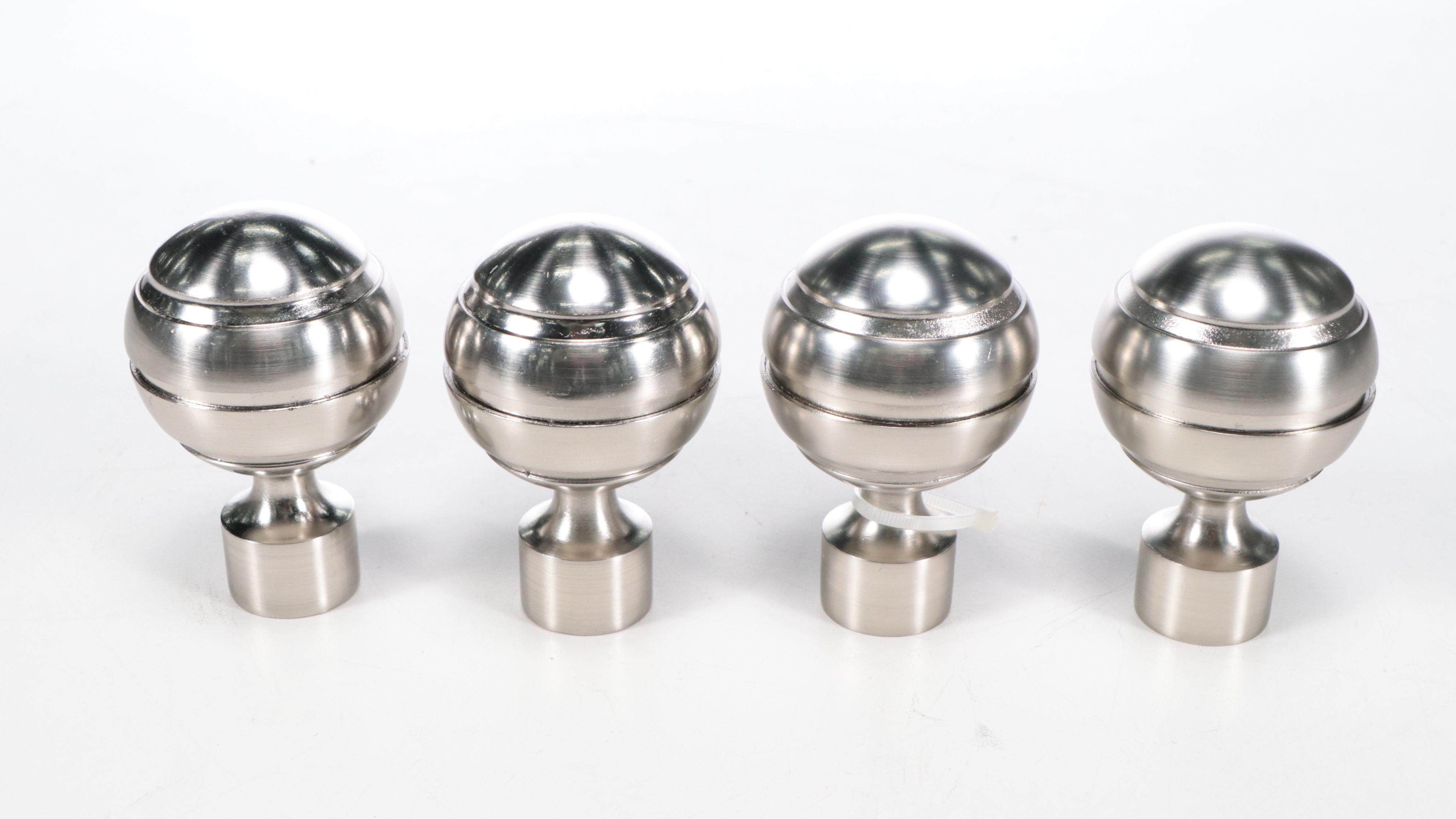 Hammacher Schlemmer ThermaPlus Metal Brushed Nickle Blackout Curtain Rods