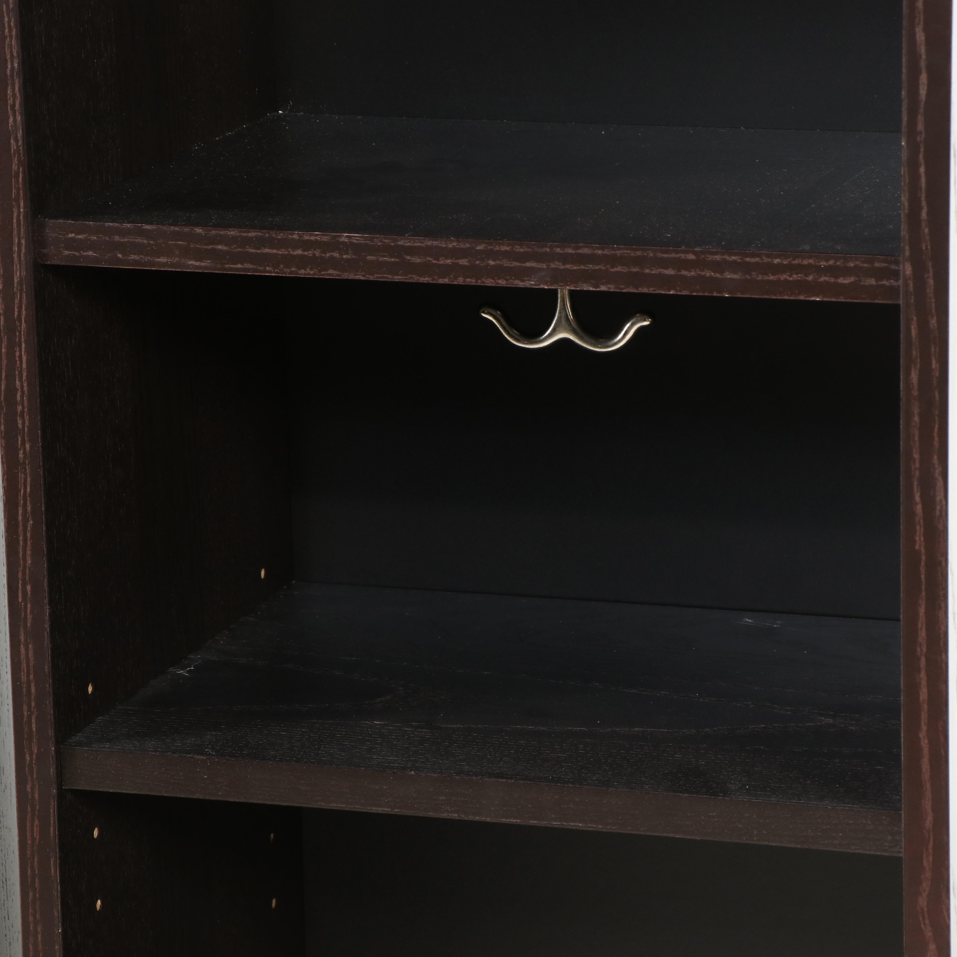 Pair of Contemporary Wooden Closet Organizer Shelves