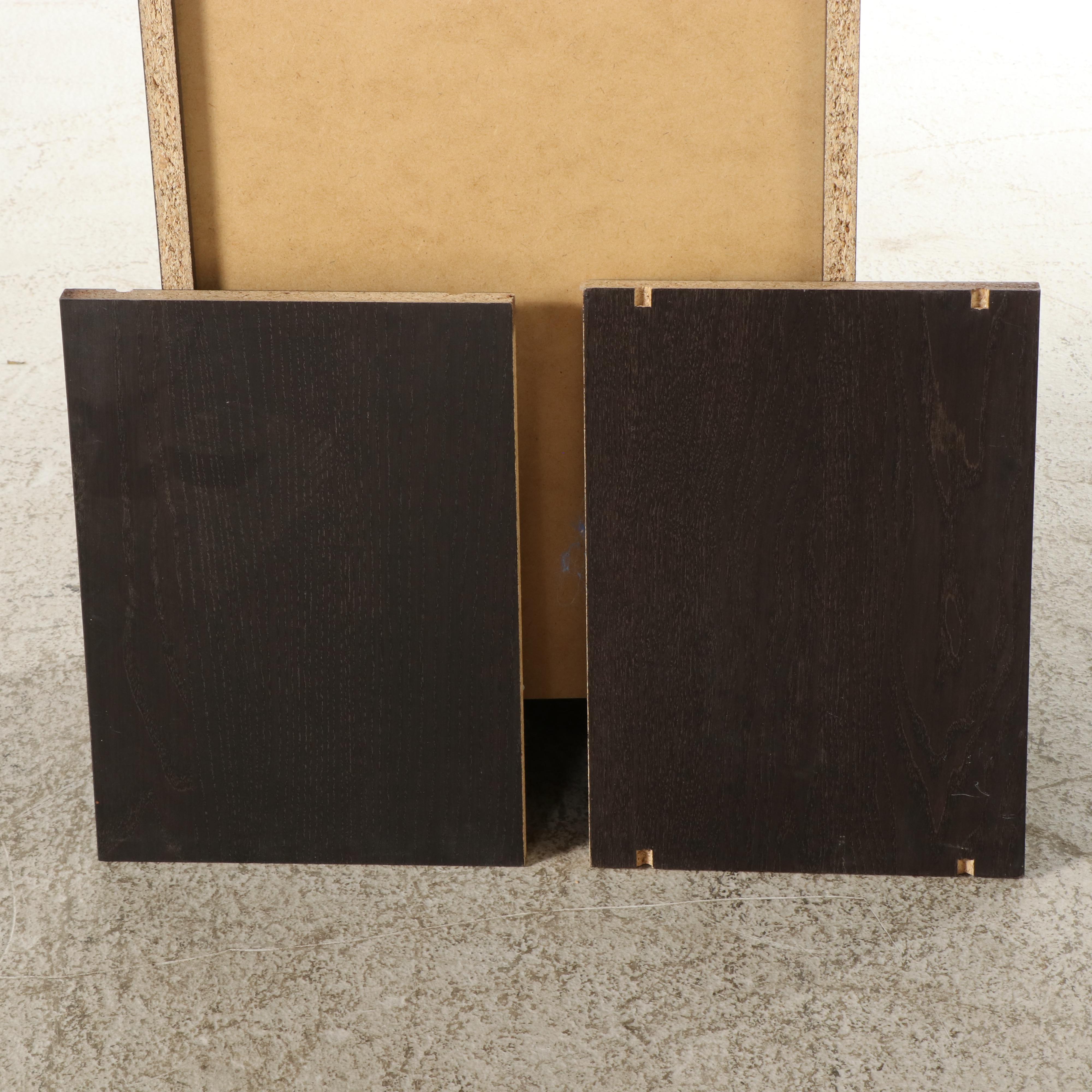 Pair of Contemporary Wooden Closet Organizer Shelves