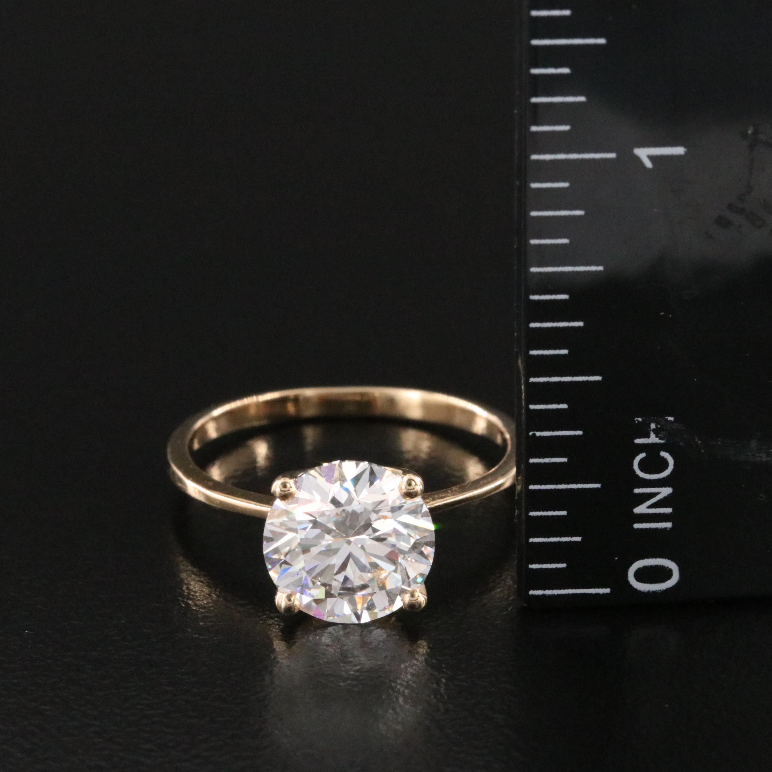 18K 2.96 CT Lab Grown Diamond Ring with IGI Report