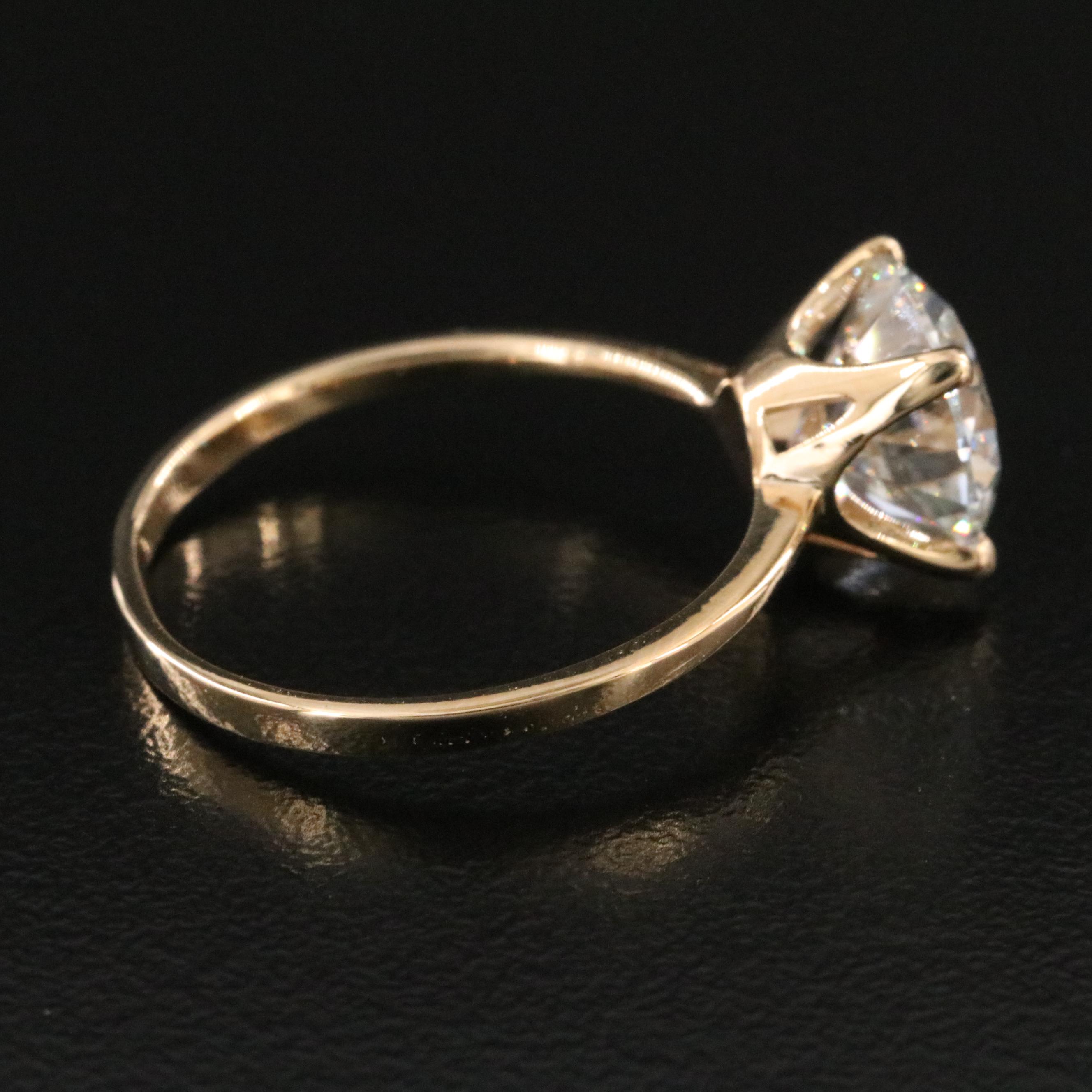 18K 2.96 CT Lab Grown Diamond Ring with IGI Report