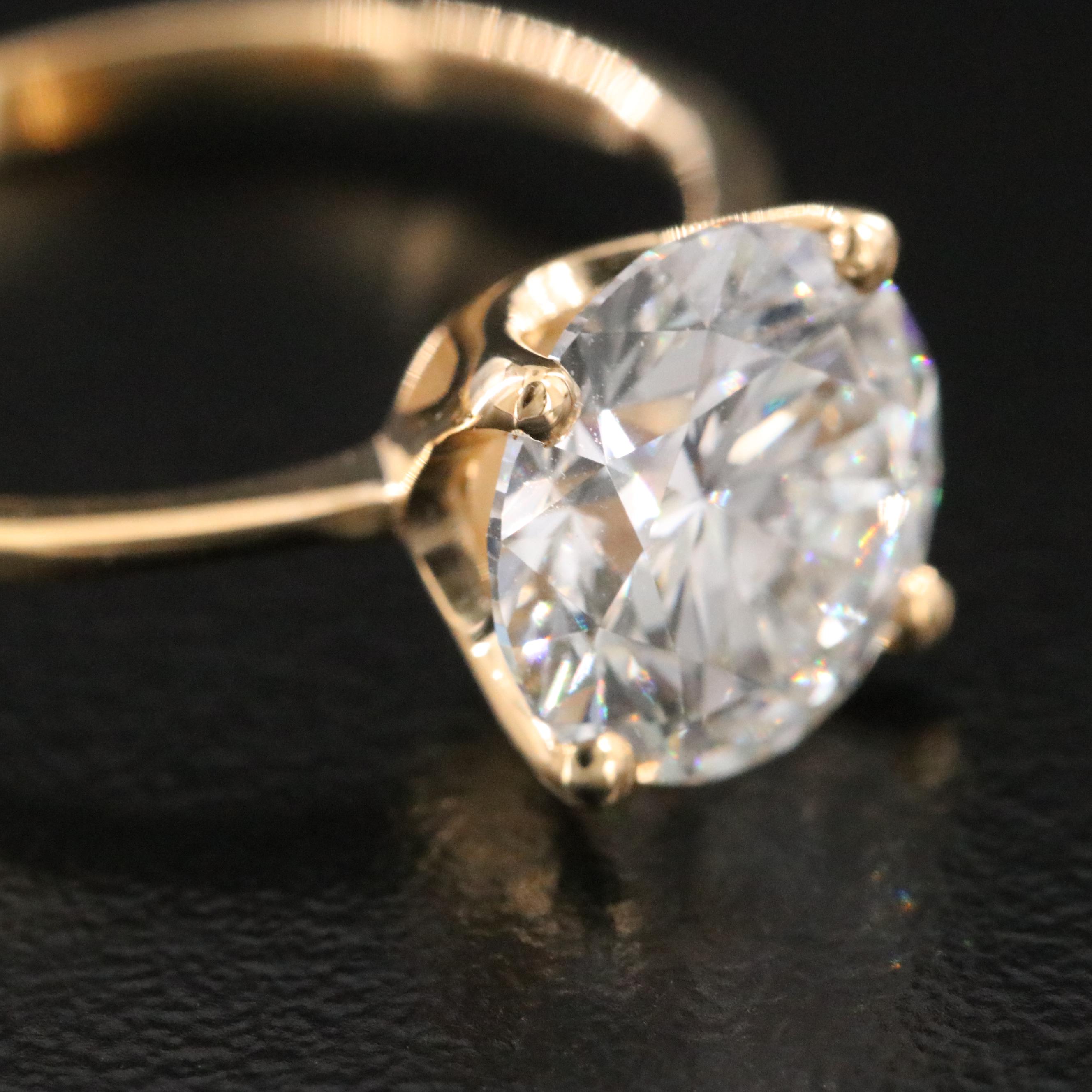 18K 2.96 CT Lab Grown Diamond Ring with IGI Report