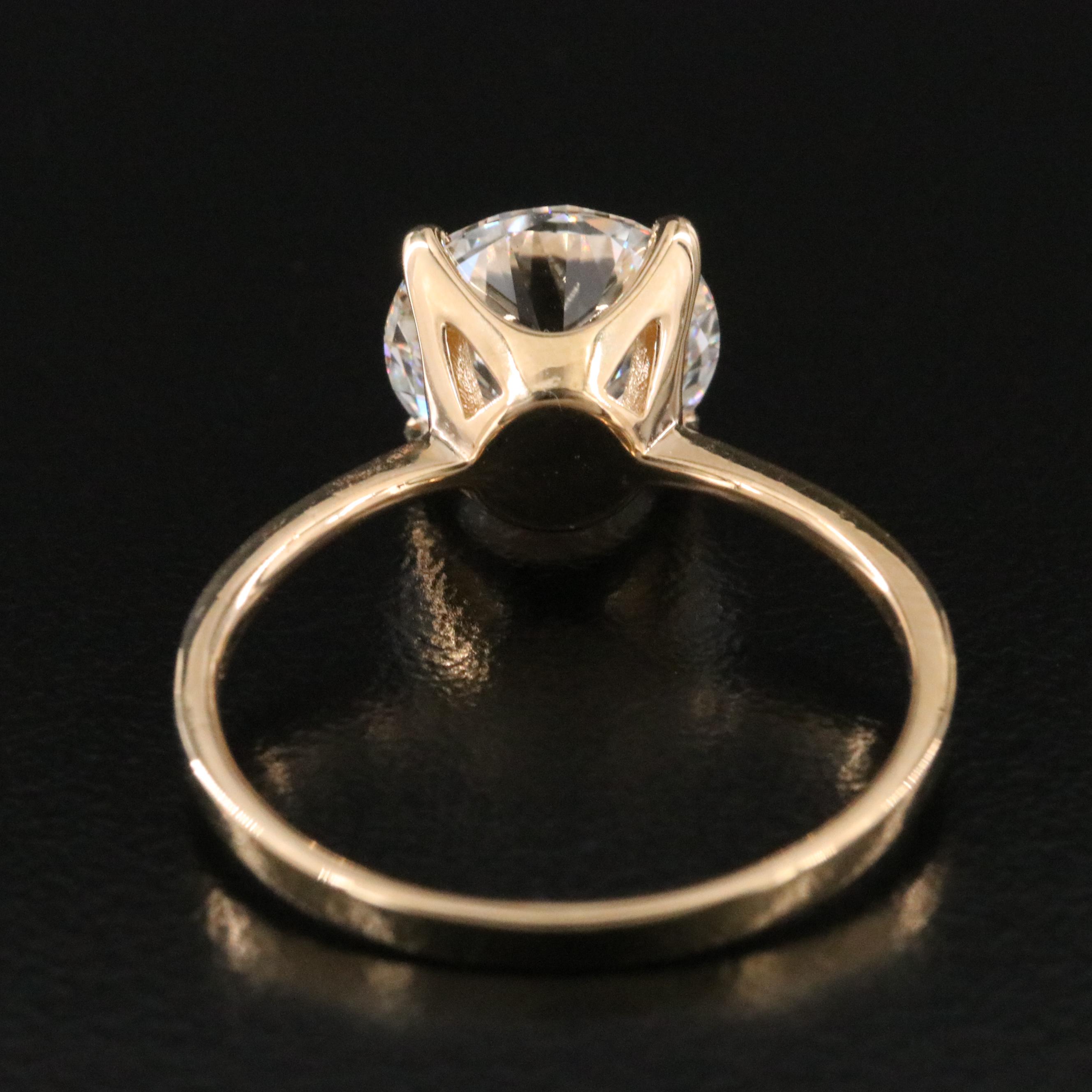 18K 2.96 CT Lab Grown Diamond Ring with IGI Report