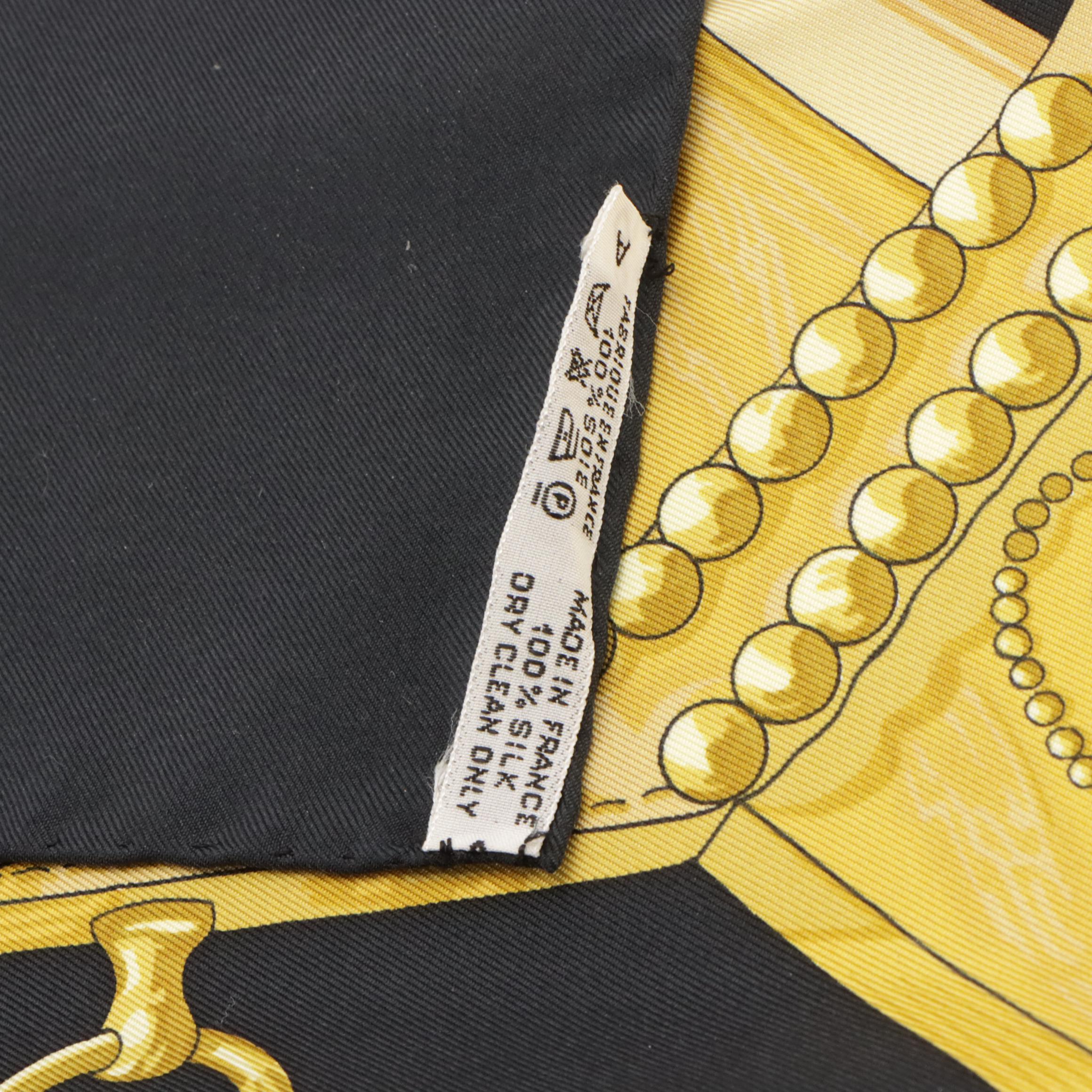 Hermès "Aux Champs" Silk Twill Scarf 90