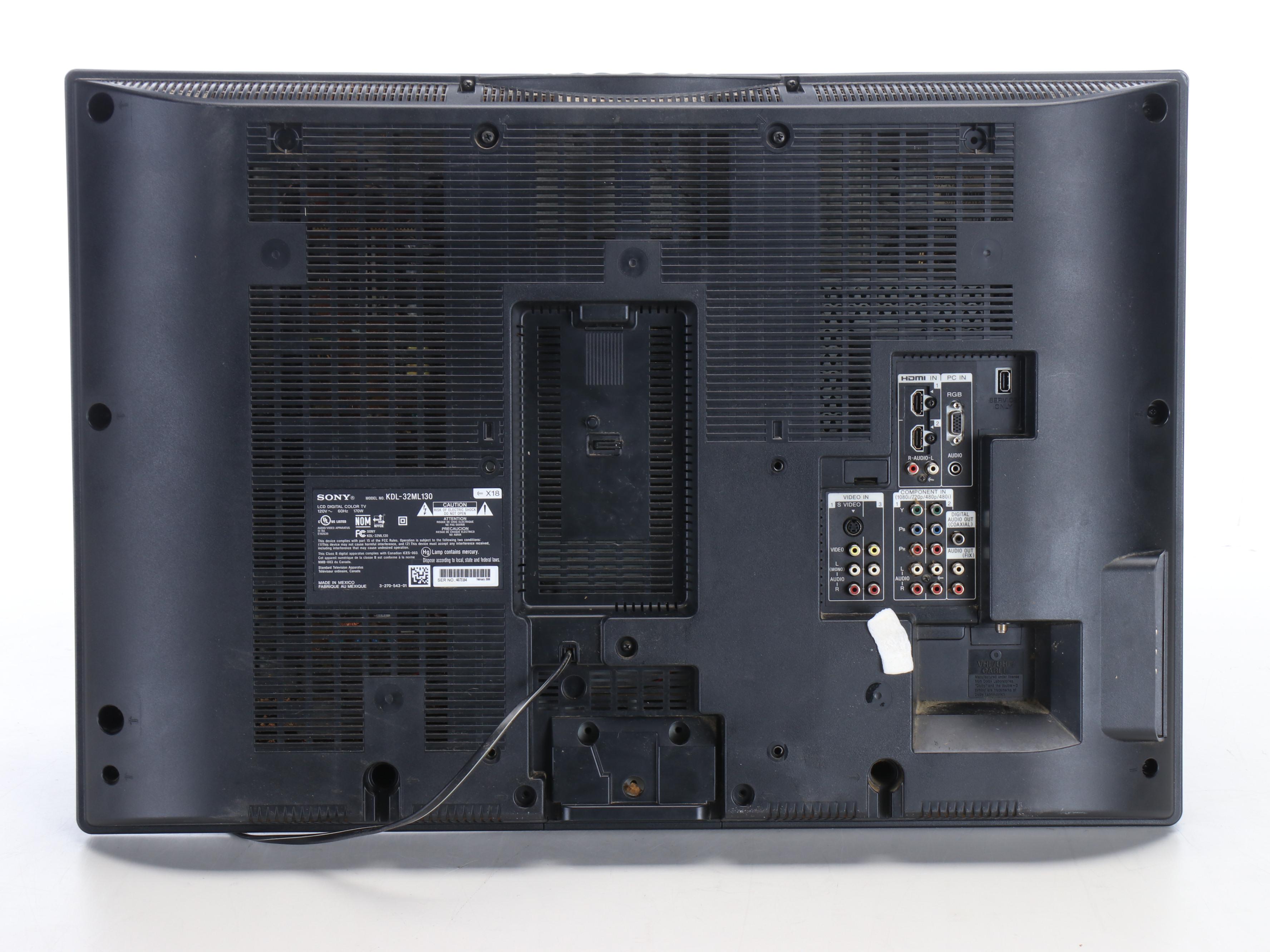 Bose Model 21 Speaker System, Sony Receiver and Sony Television