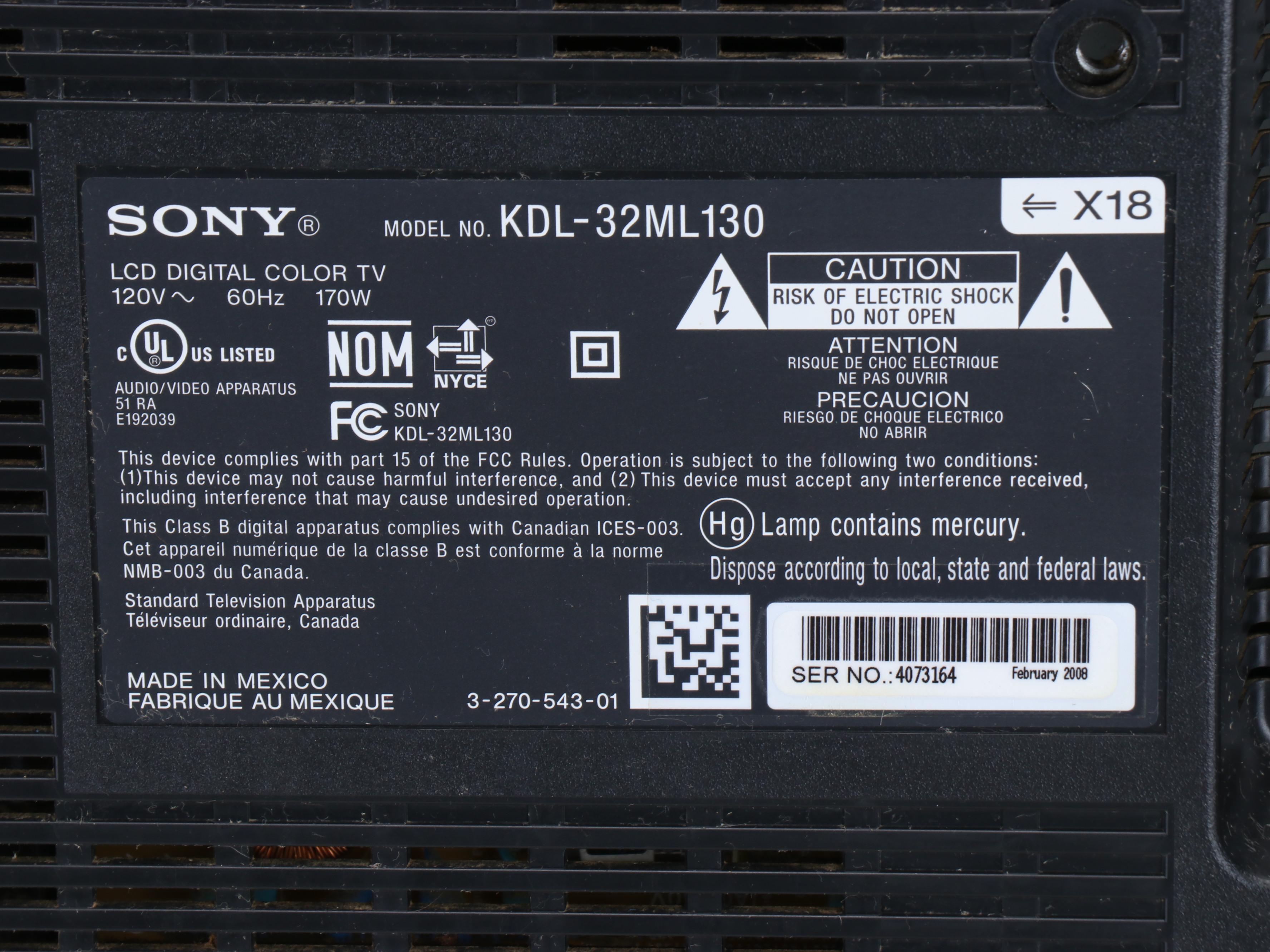 Bose Model 21 Speaker System, Sony Receiver and Sony Television