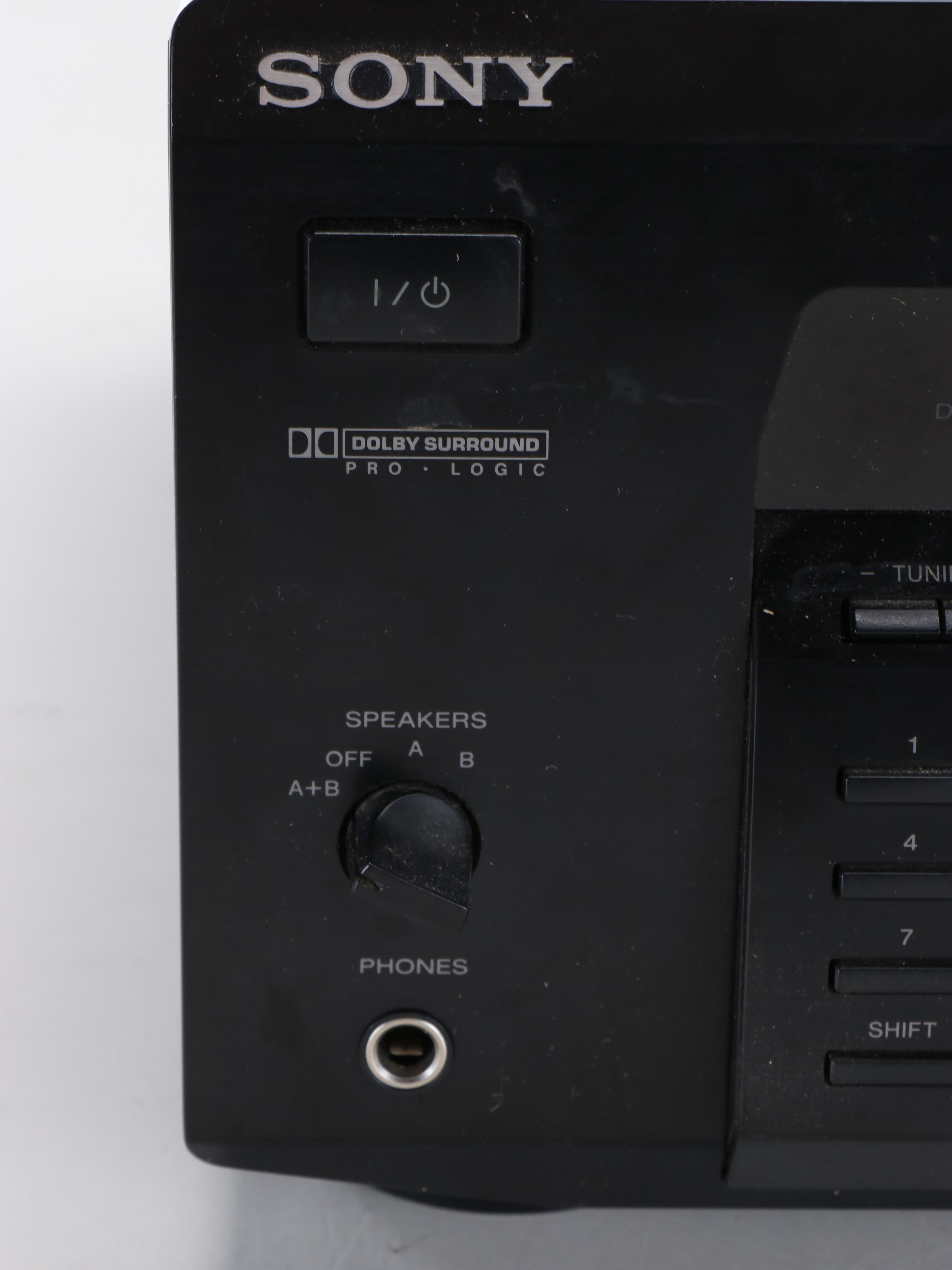 Bose Model 21 Speaker System, Sony Receiver and Sony Television