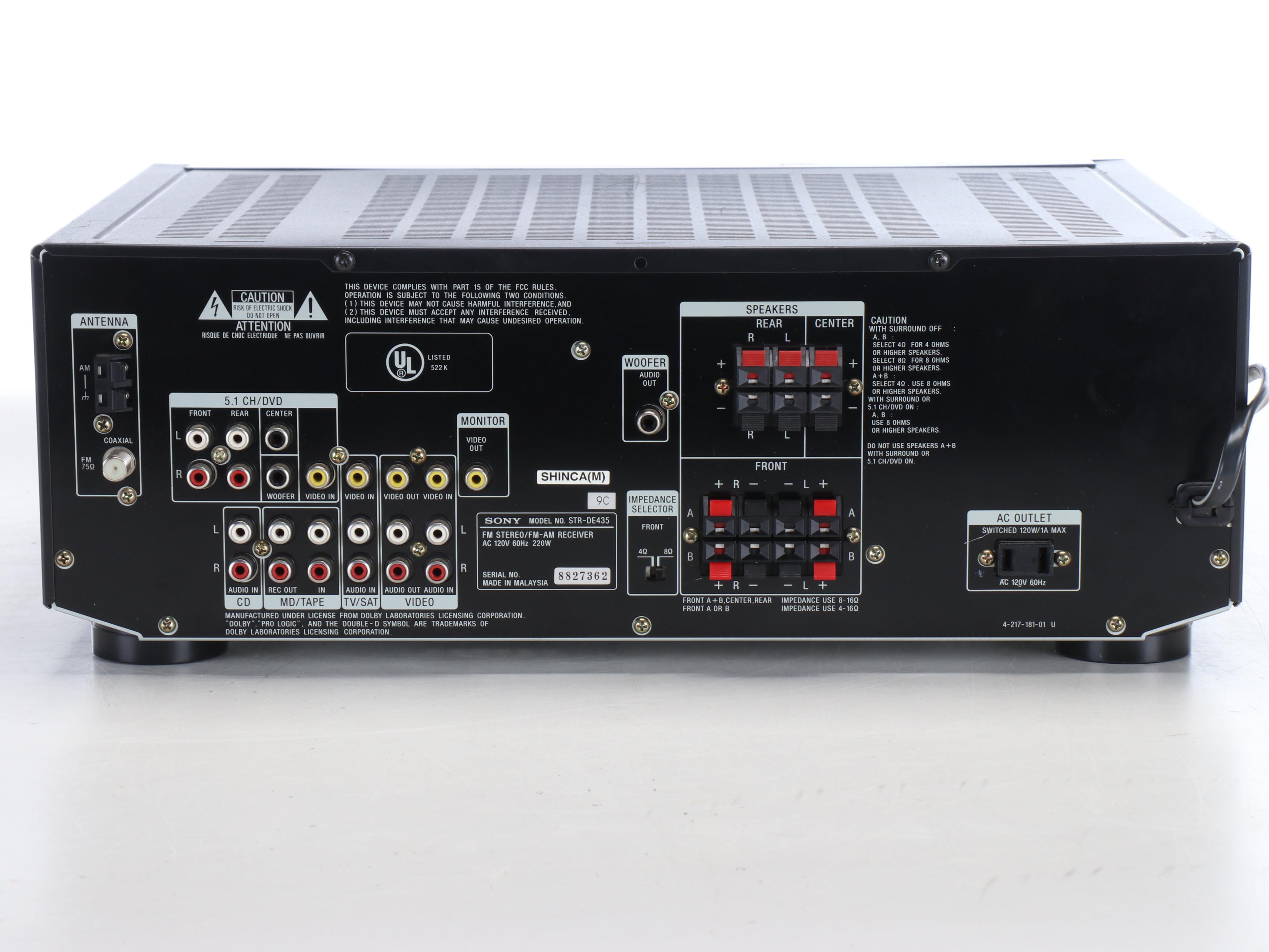 Bose Model 21 Speaker System, Sony Receiver and Sony Television