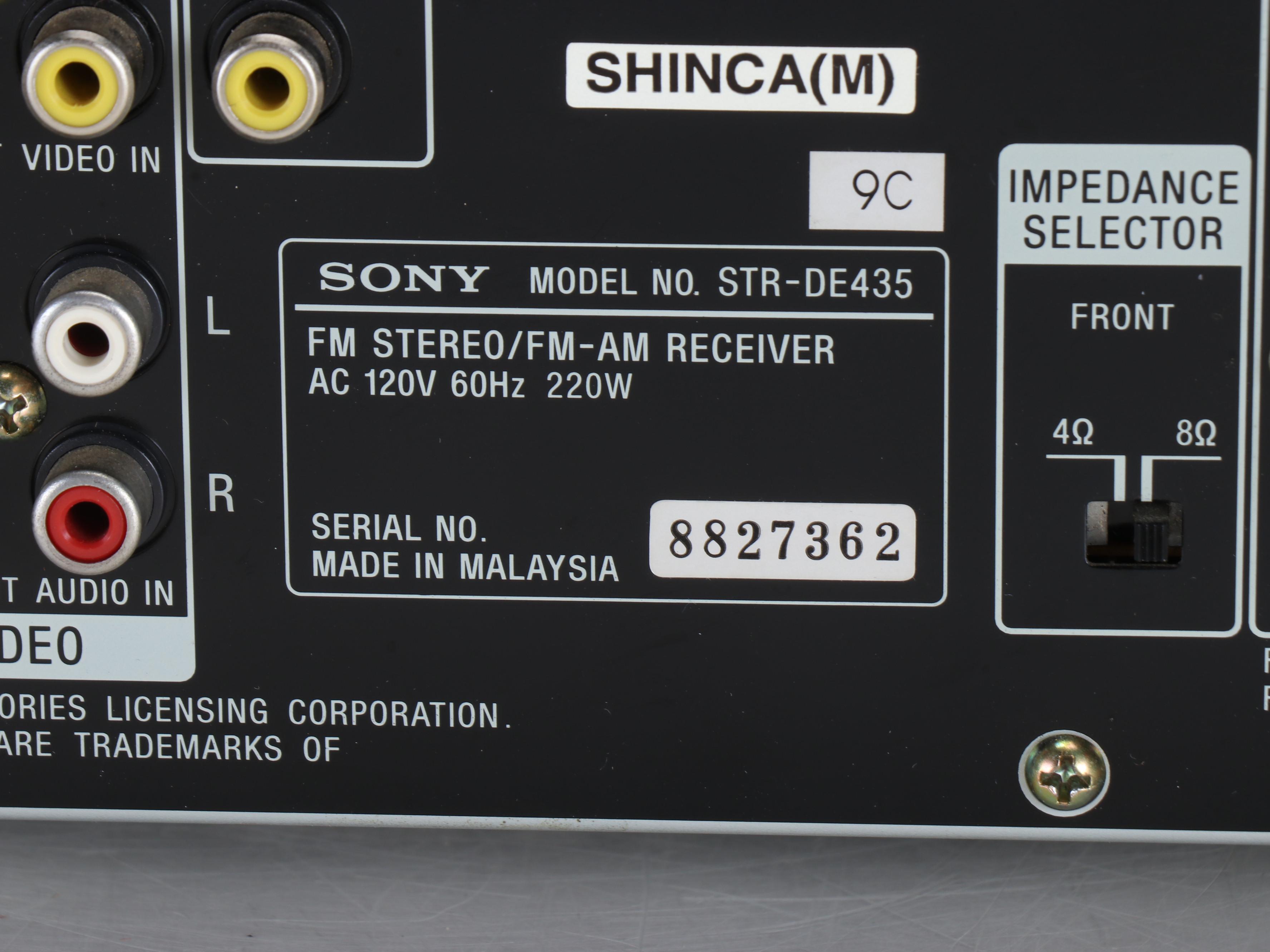 Bose Model 21 Speaker System, Sony Receiver and Sony Television